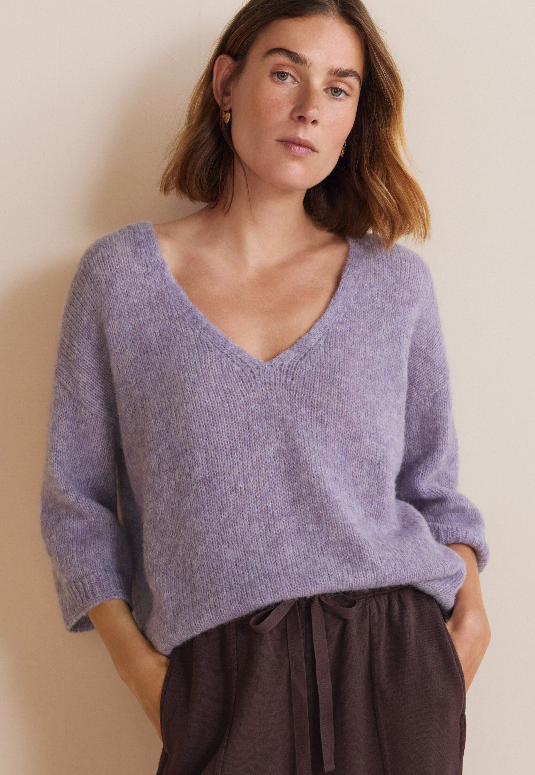 Pullover mit V-Ausschnitt