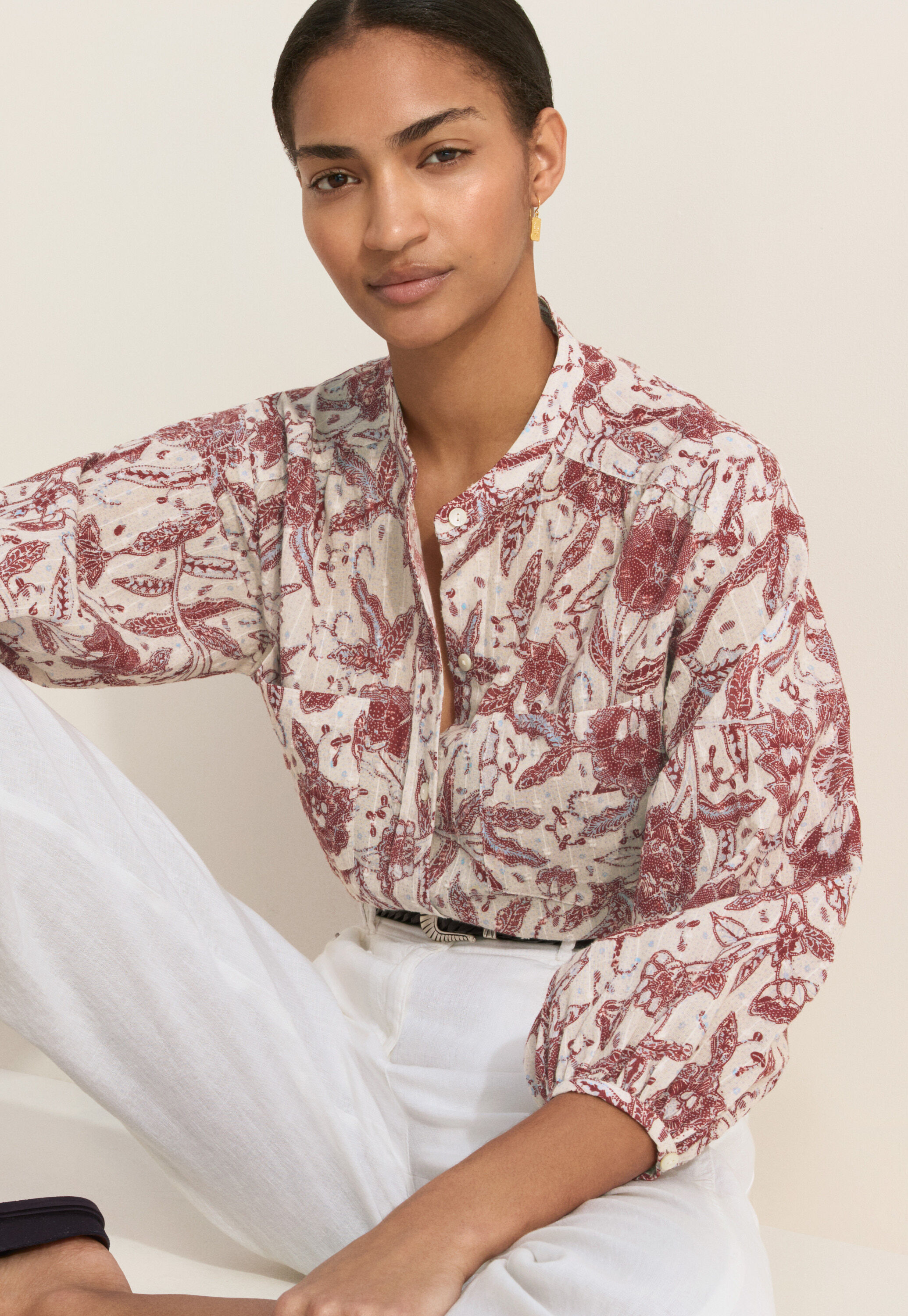 Bedruckte Bluse
