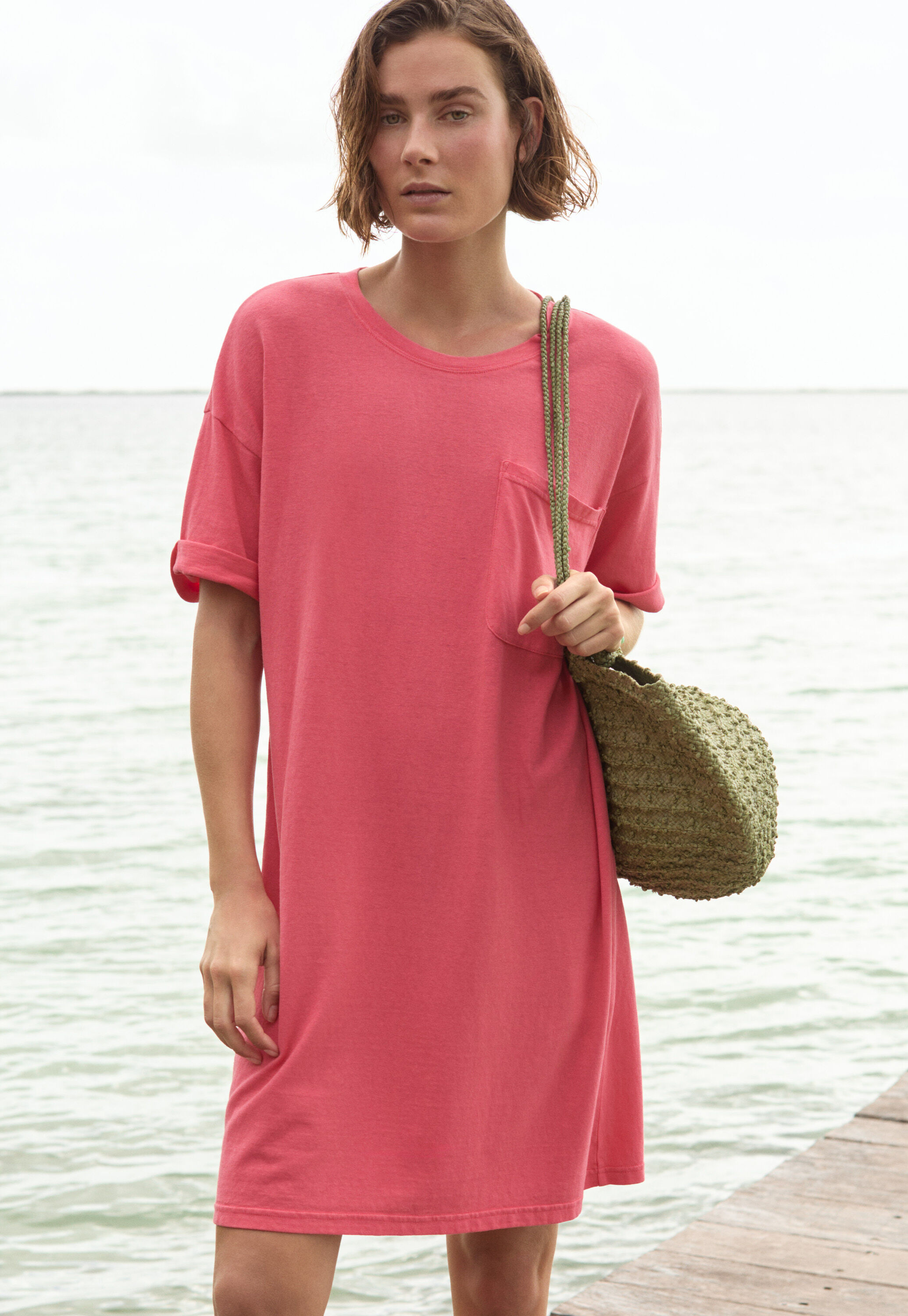 Geflochtene Bucket-Bag