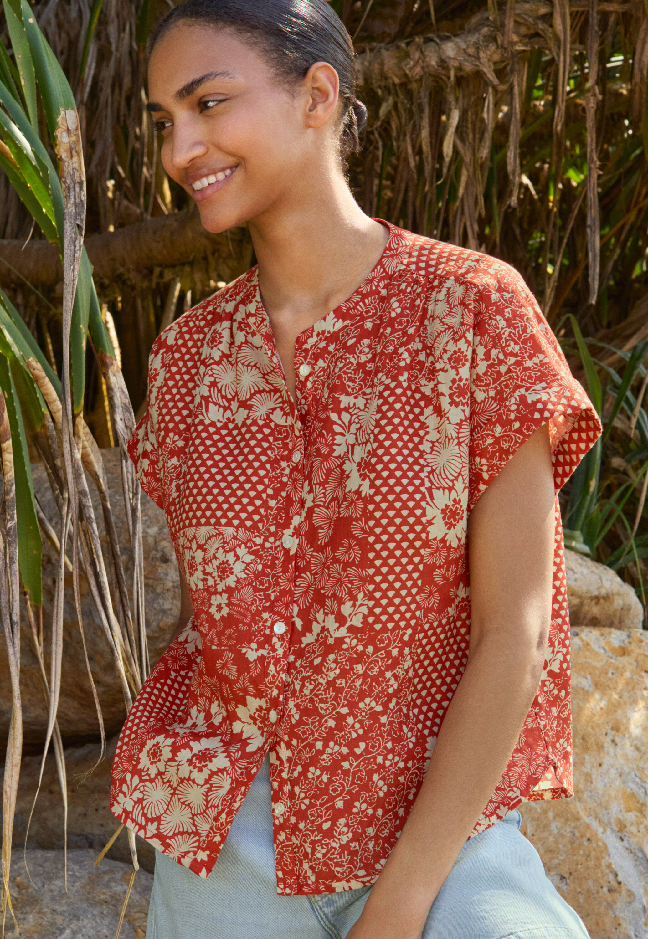 Bedruckte Bluse