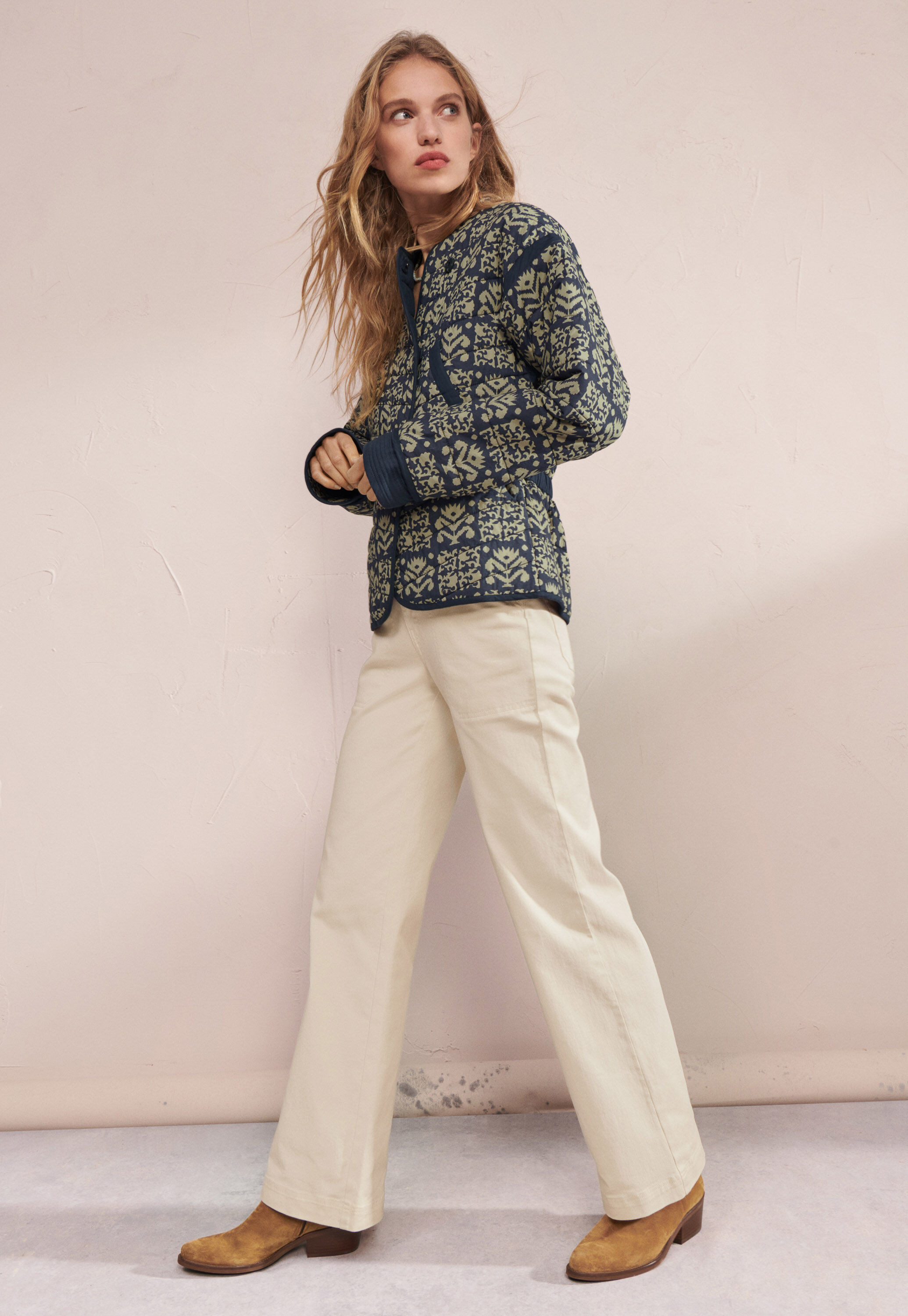 Steppjacke mit Print