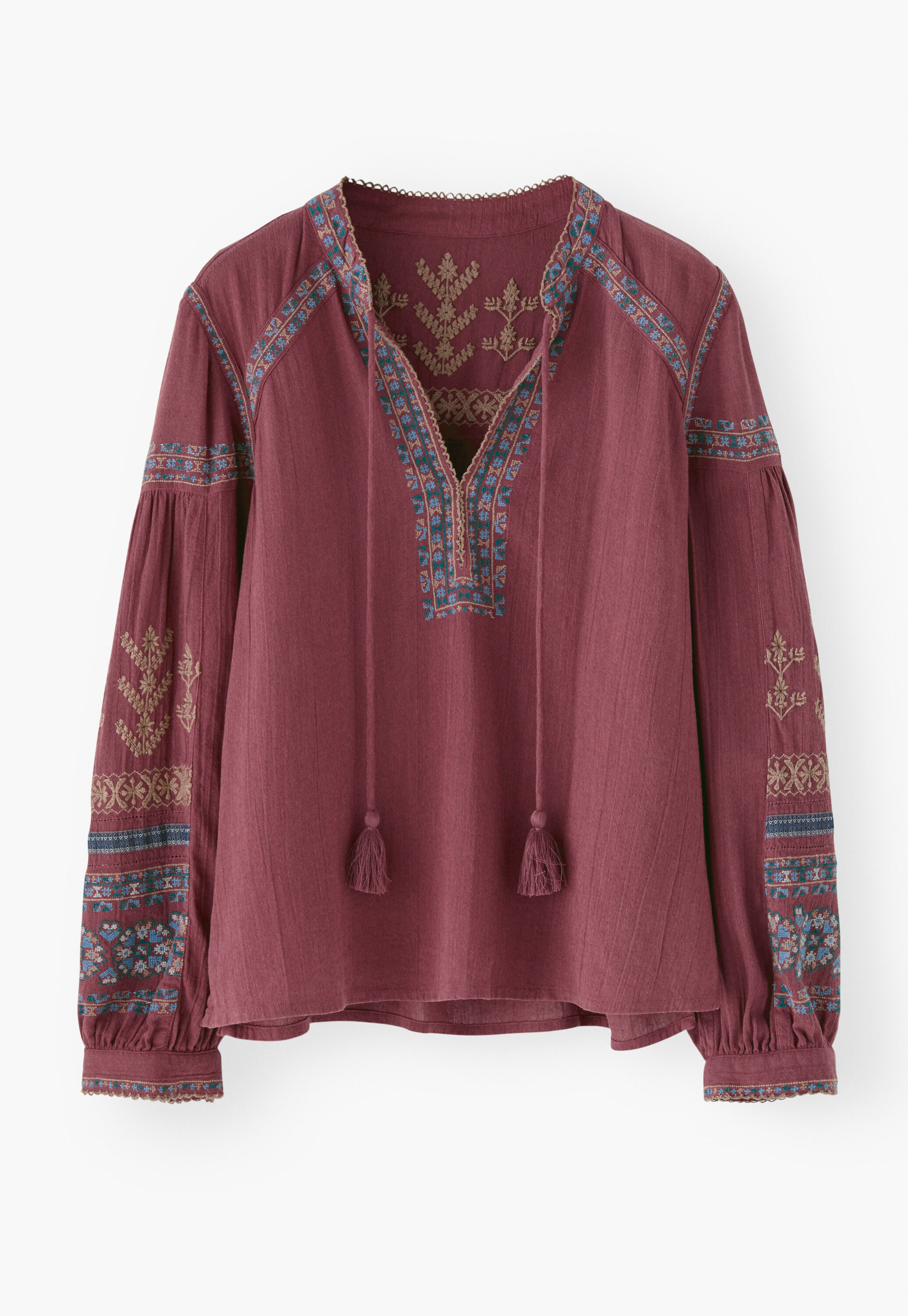 Bestickte Bluse
