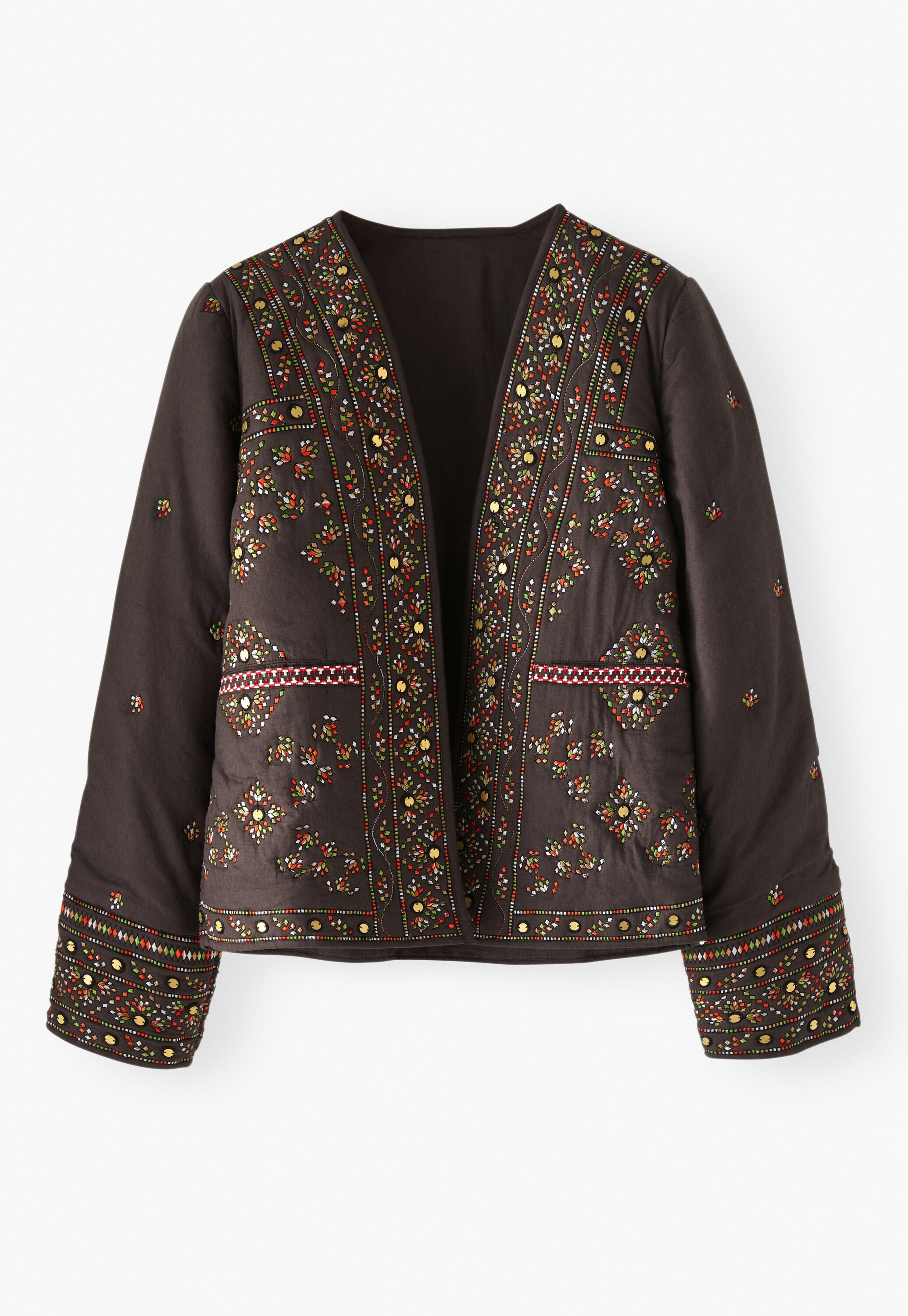 Bestickte Steppjacke