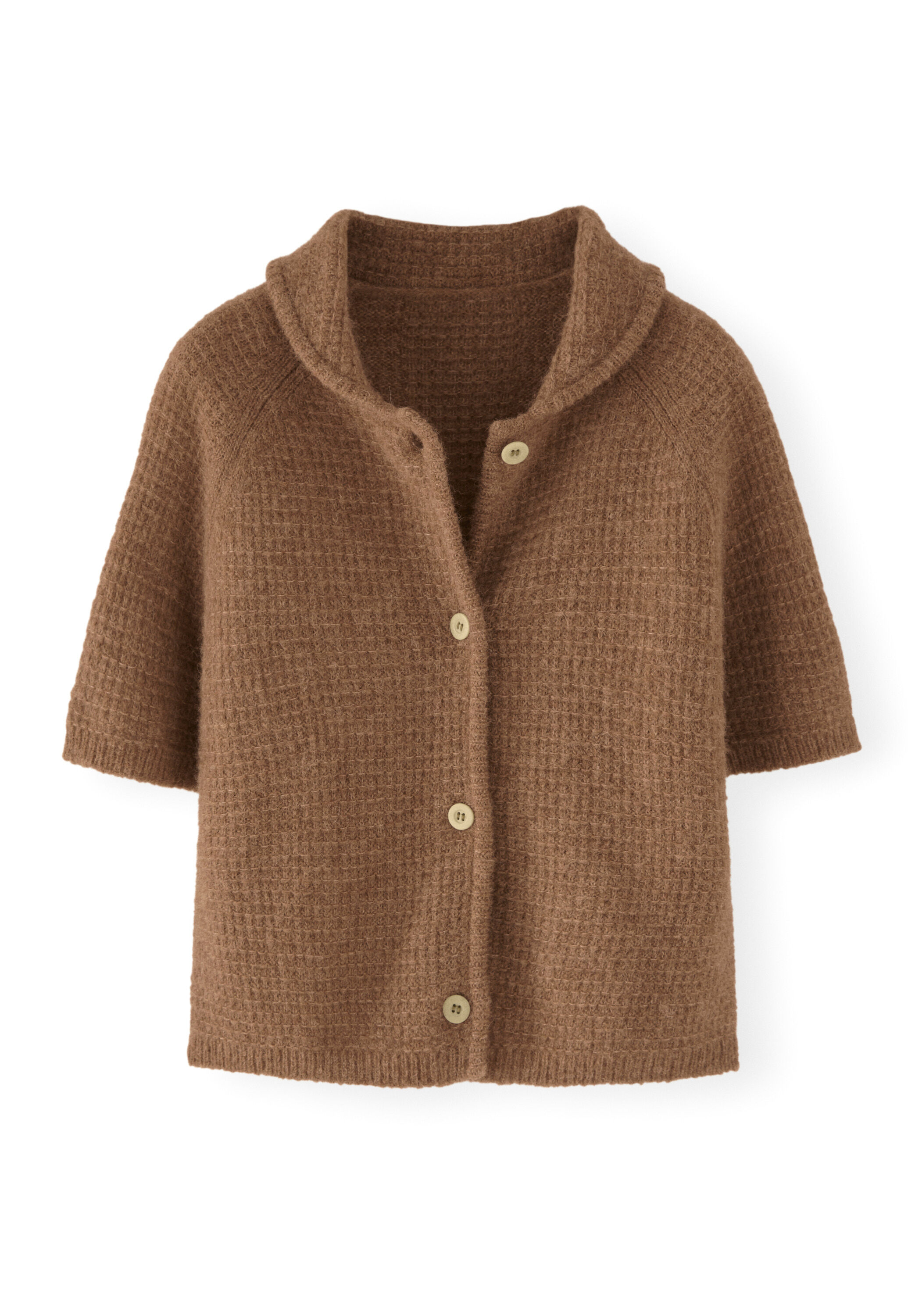 Cardigan mit Waffelmuster