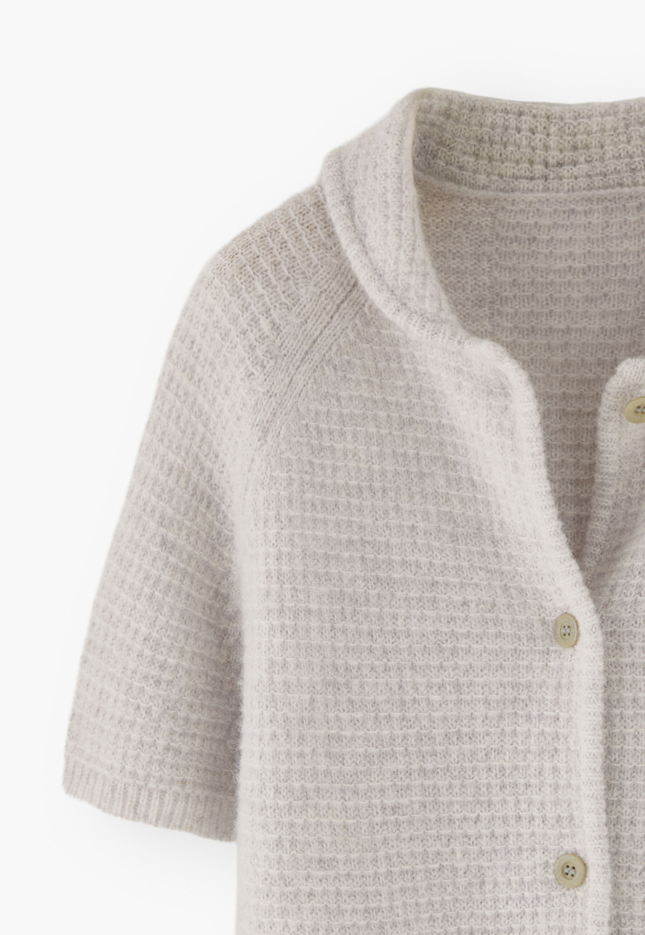 Cardigan mit Waffelmuster