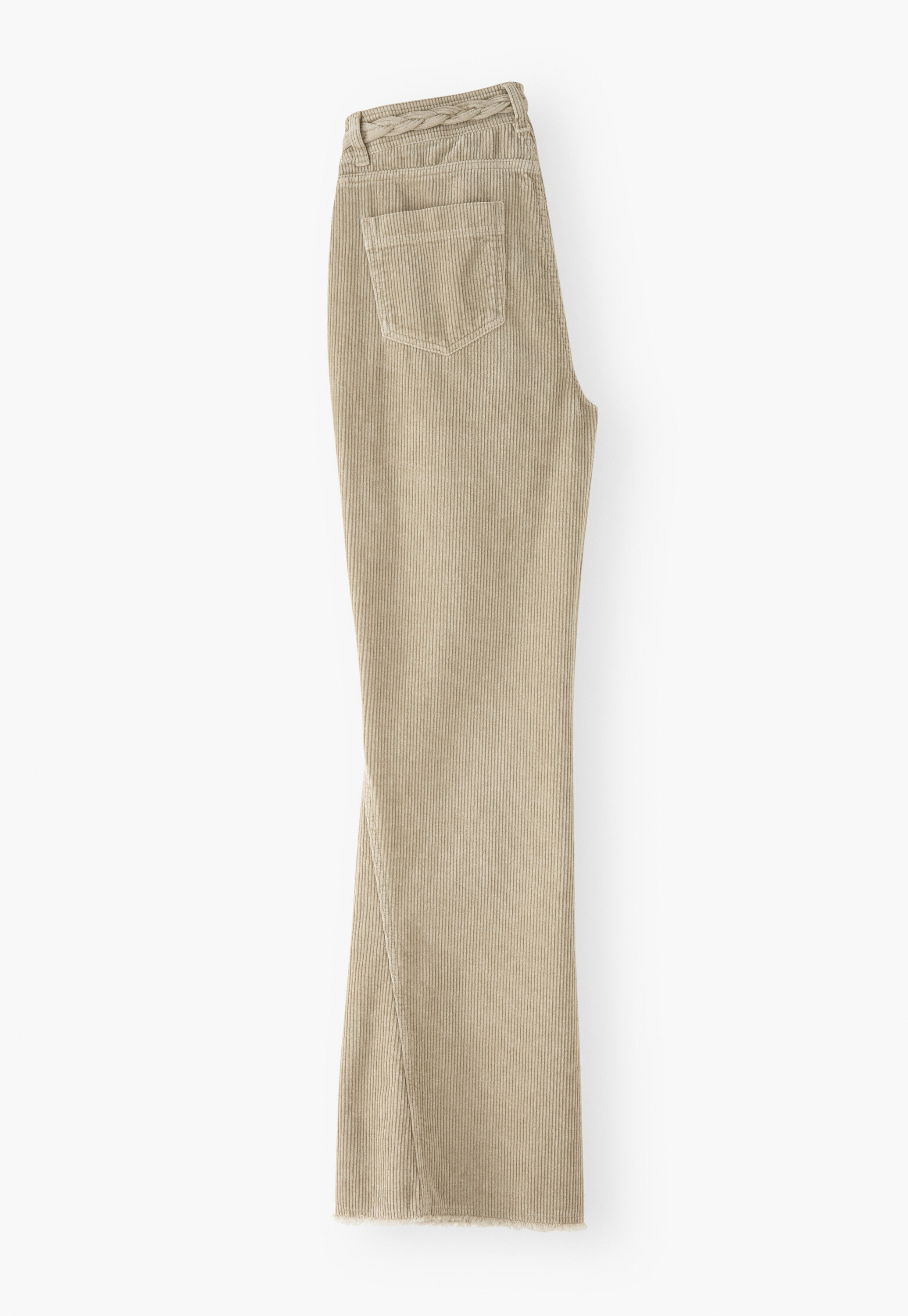 Cordhose mit geflochtenem Detail