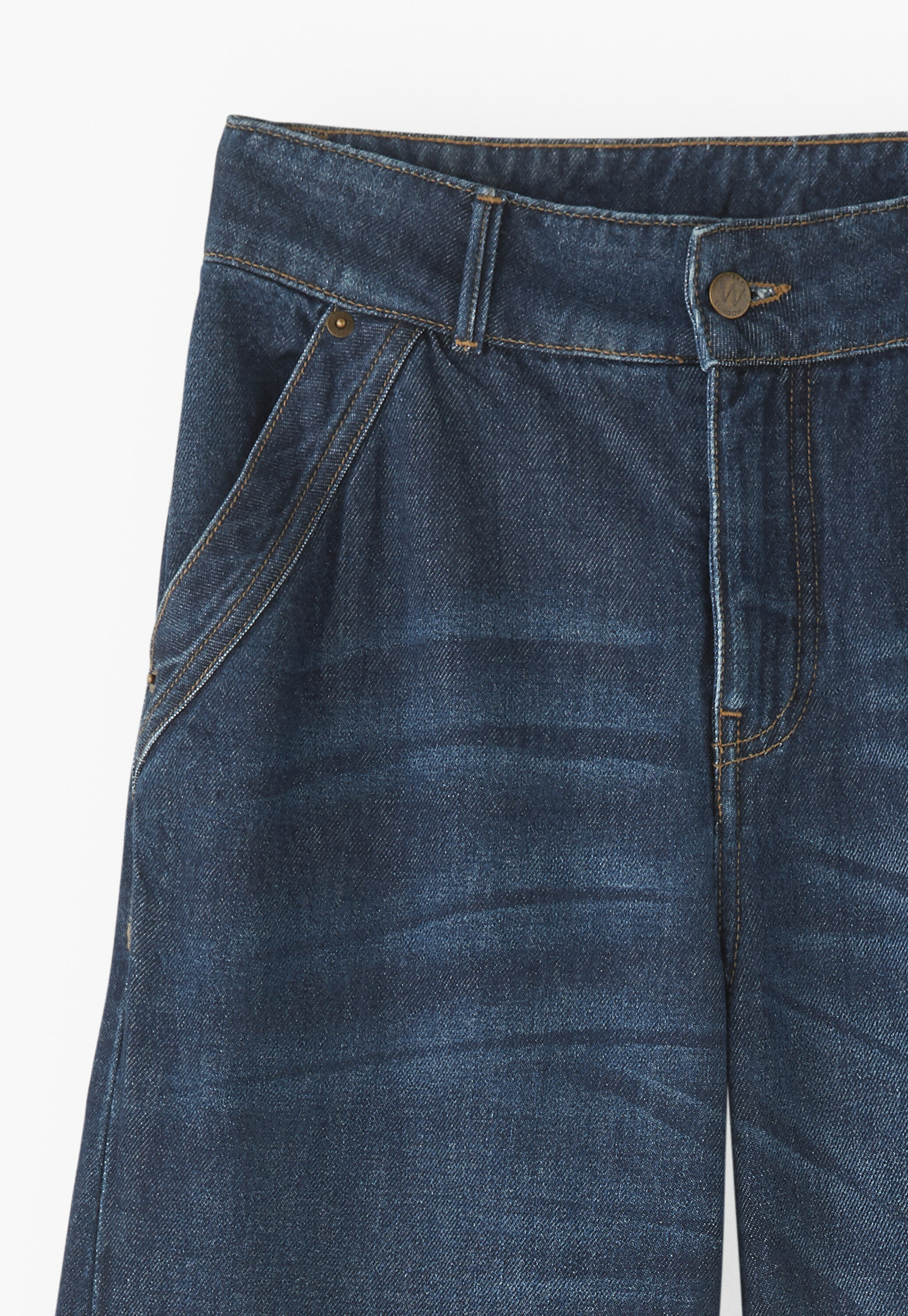 Jeans mit weitem Schlag