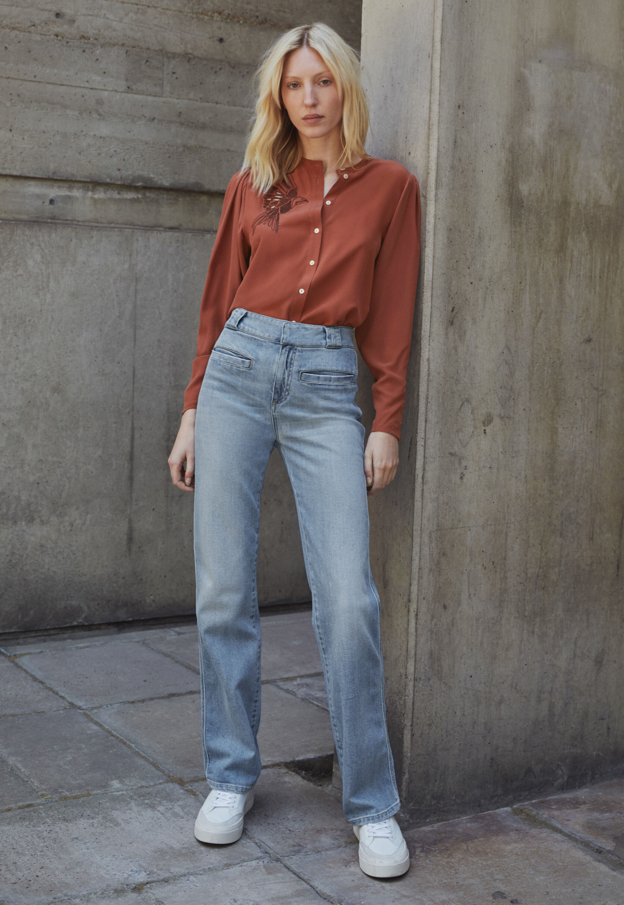Jeans mit geradem Bein