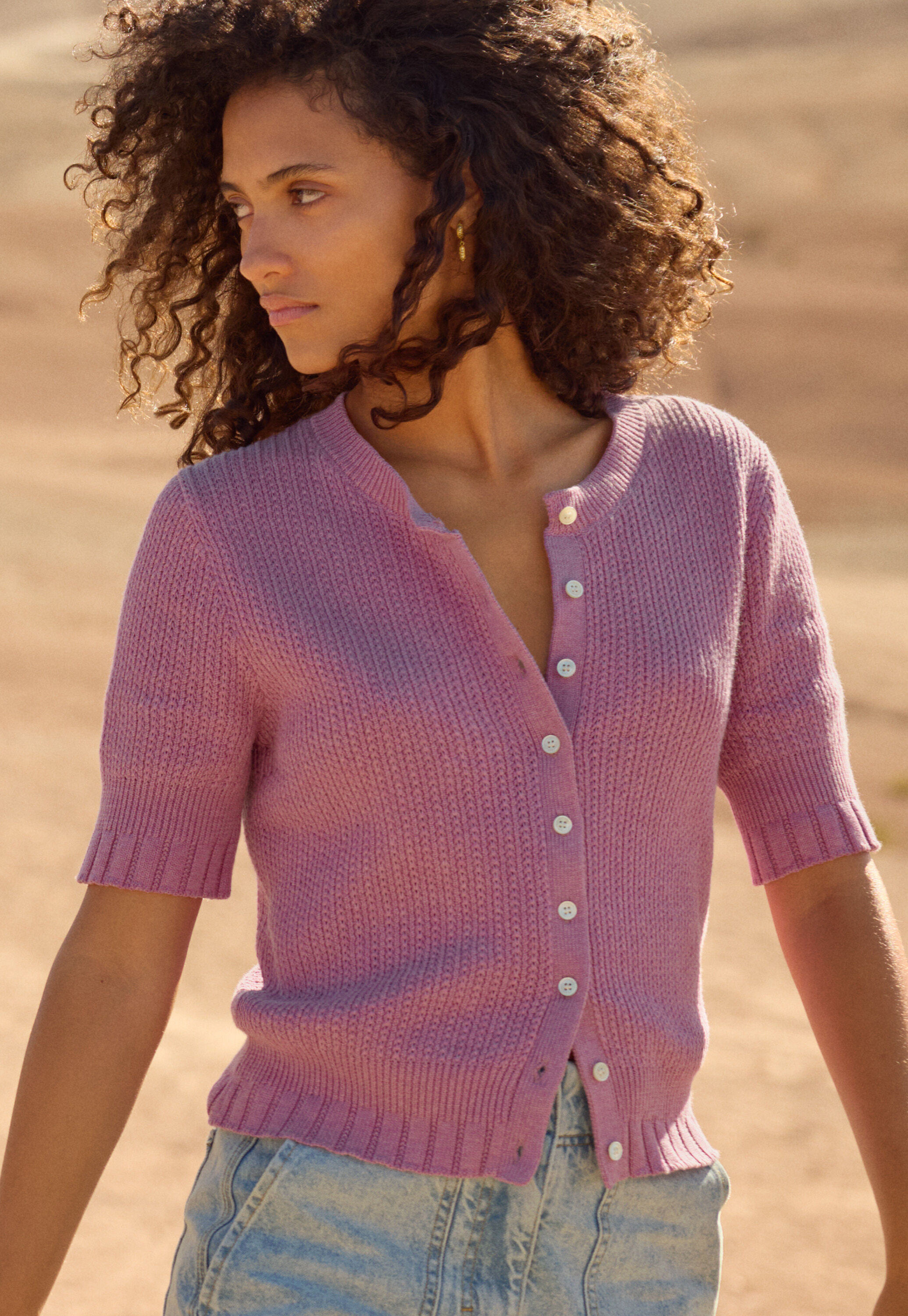 Fangmuster-Pullover