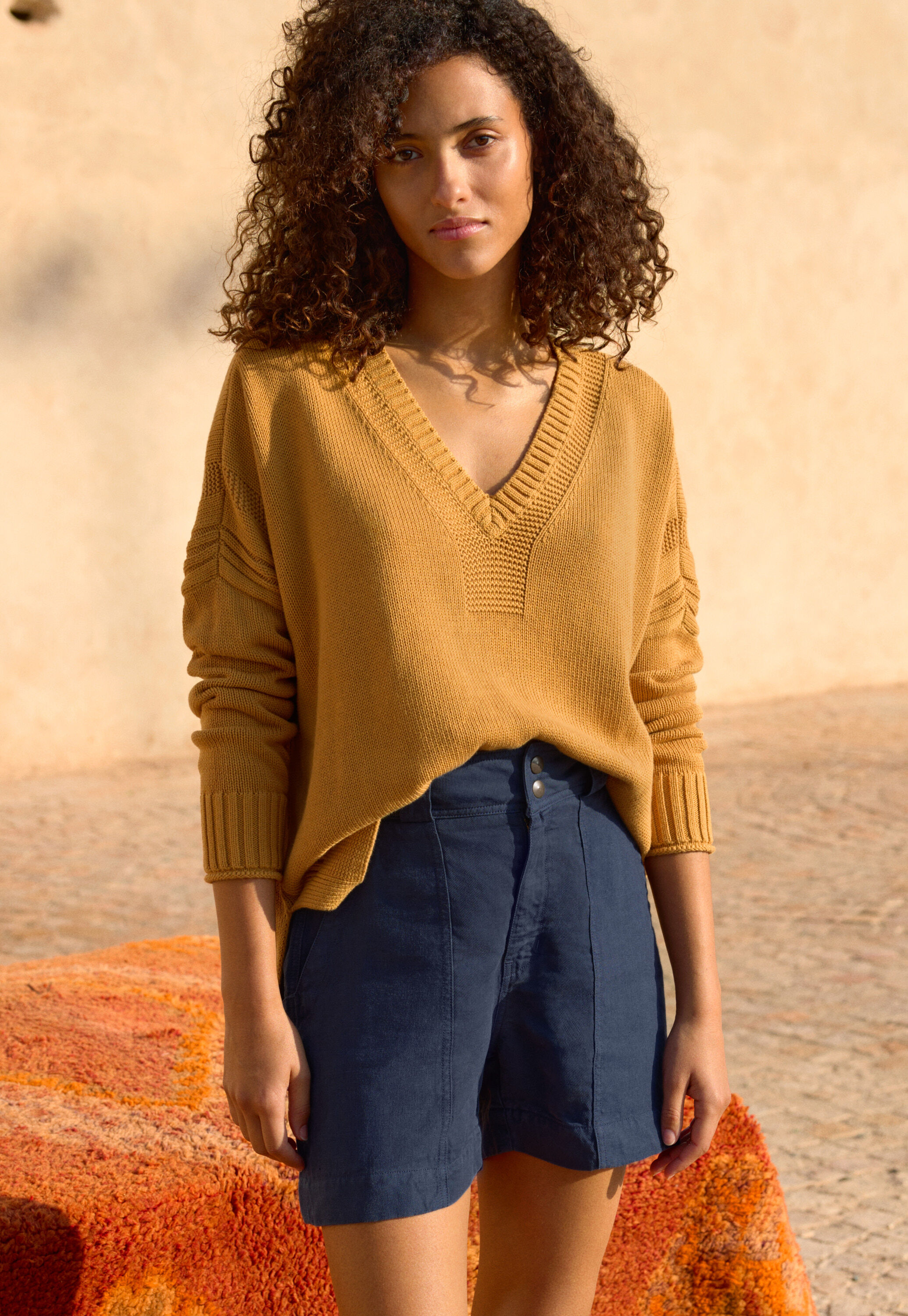 Pullover mit V-Ausschnitt