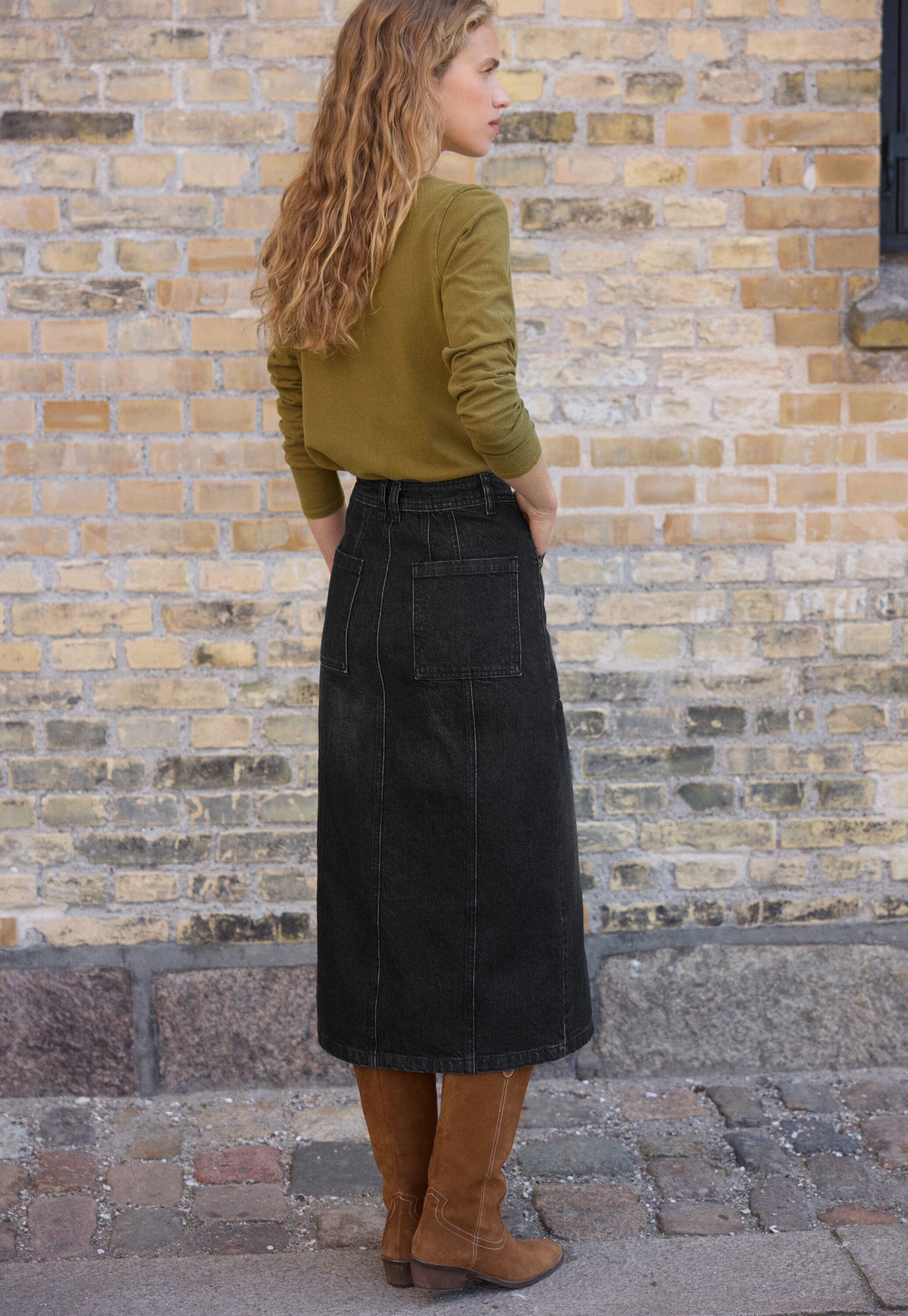 Bleistiftrock aus Denim