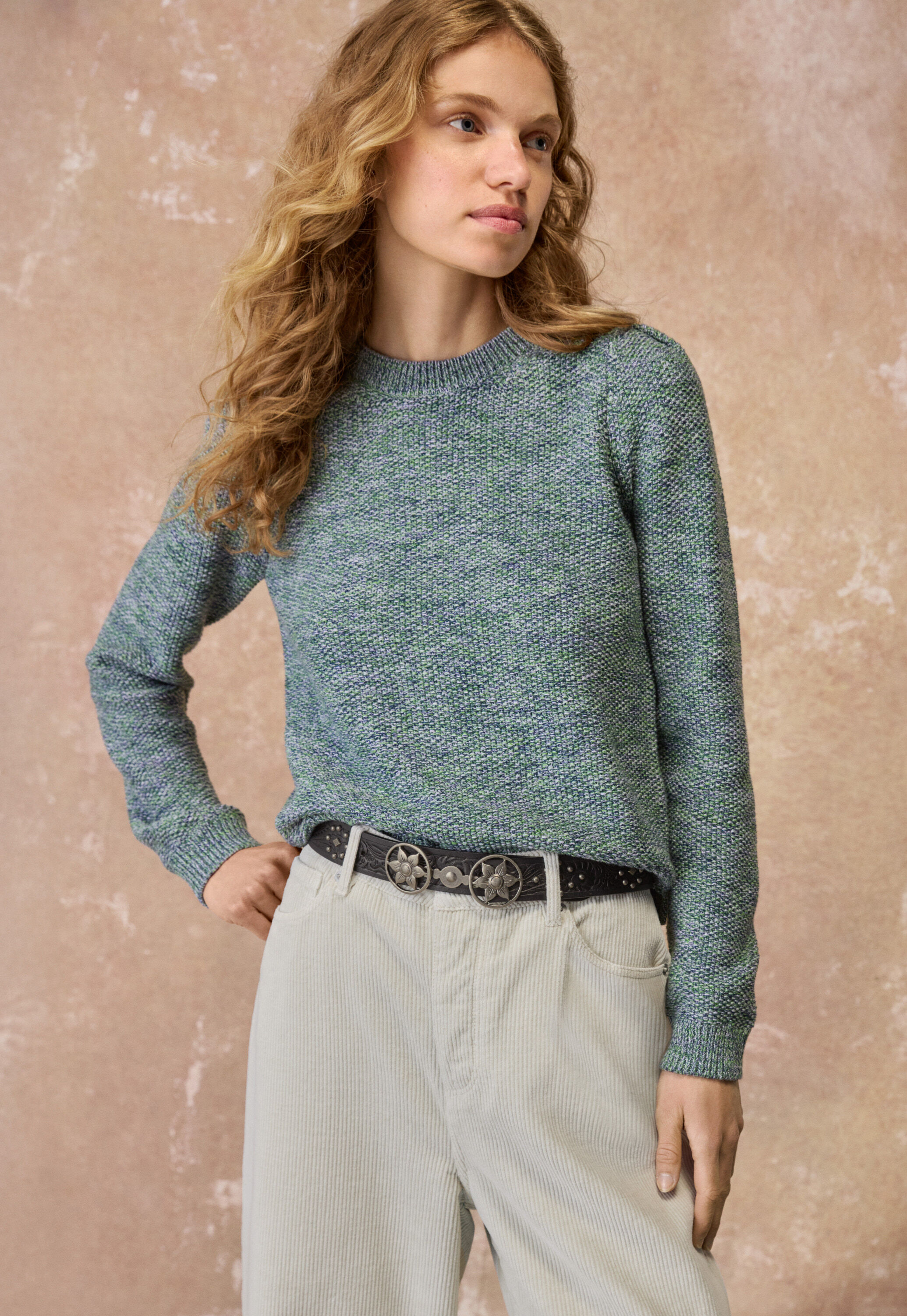 Pullover im Perlmuster