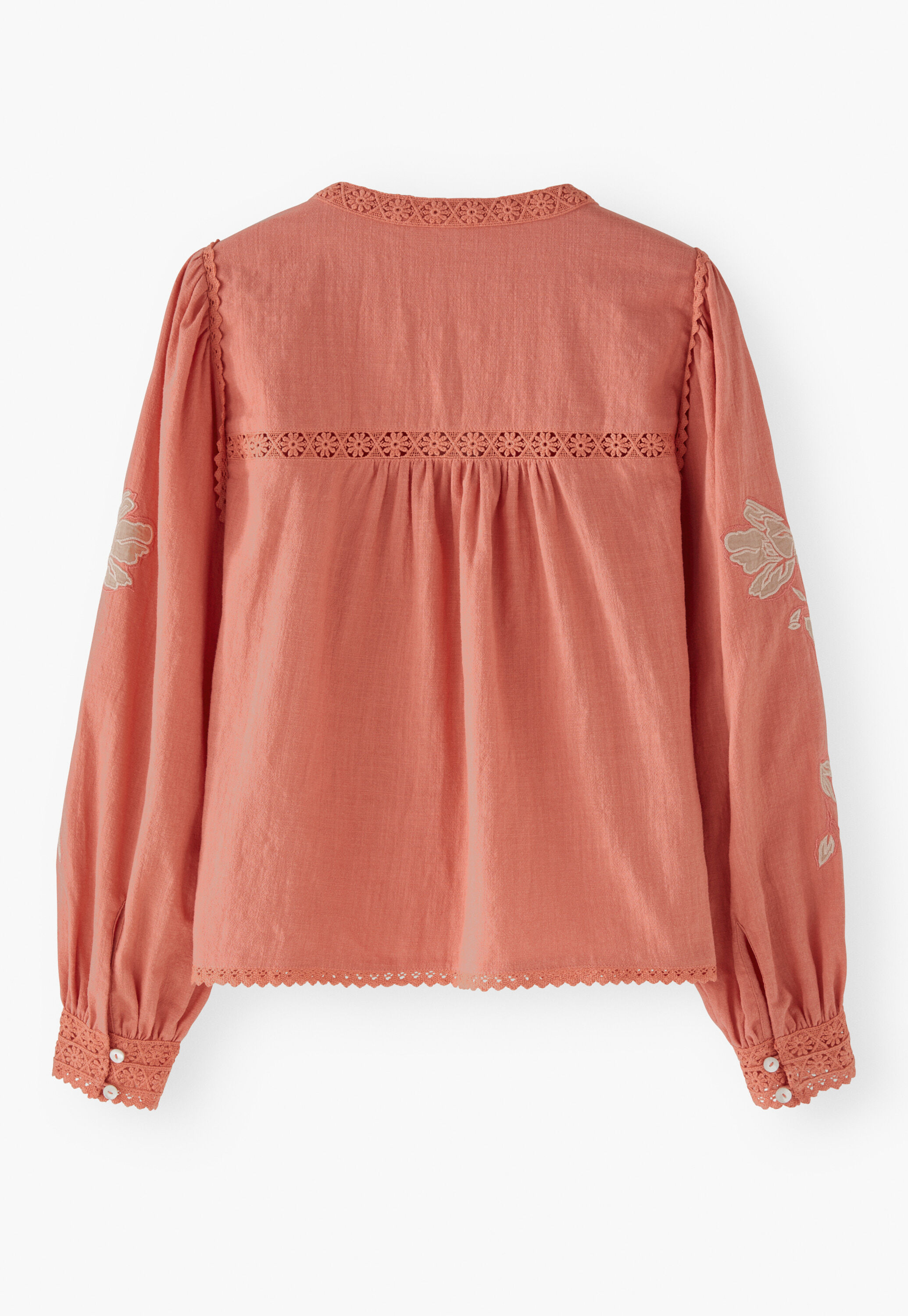 Bluse mit Applikationen