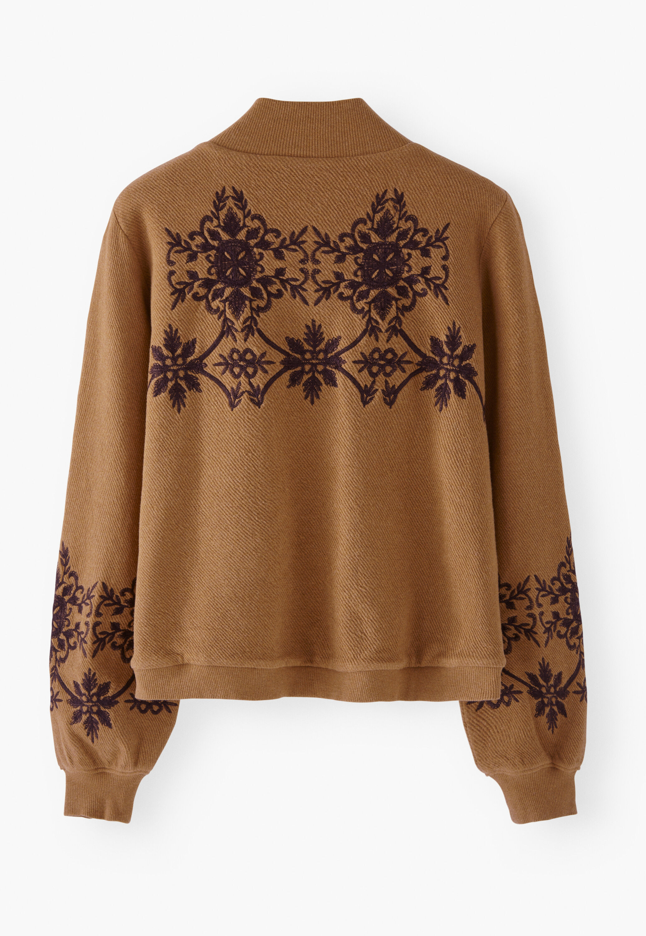 Bestickte Jersey-Jacke