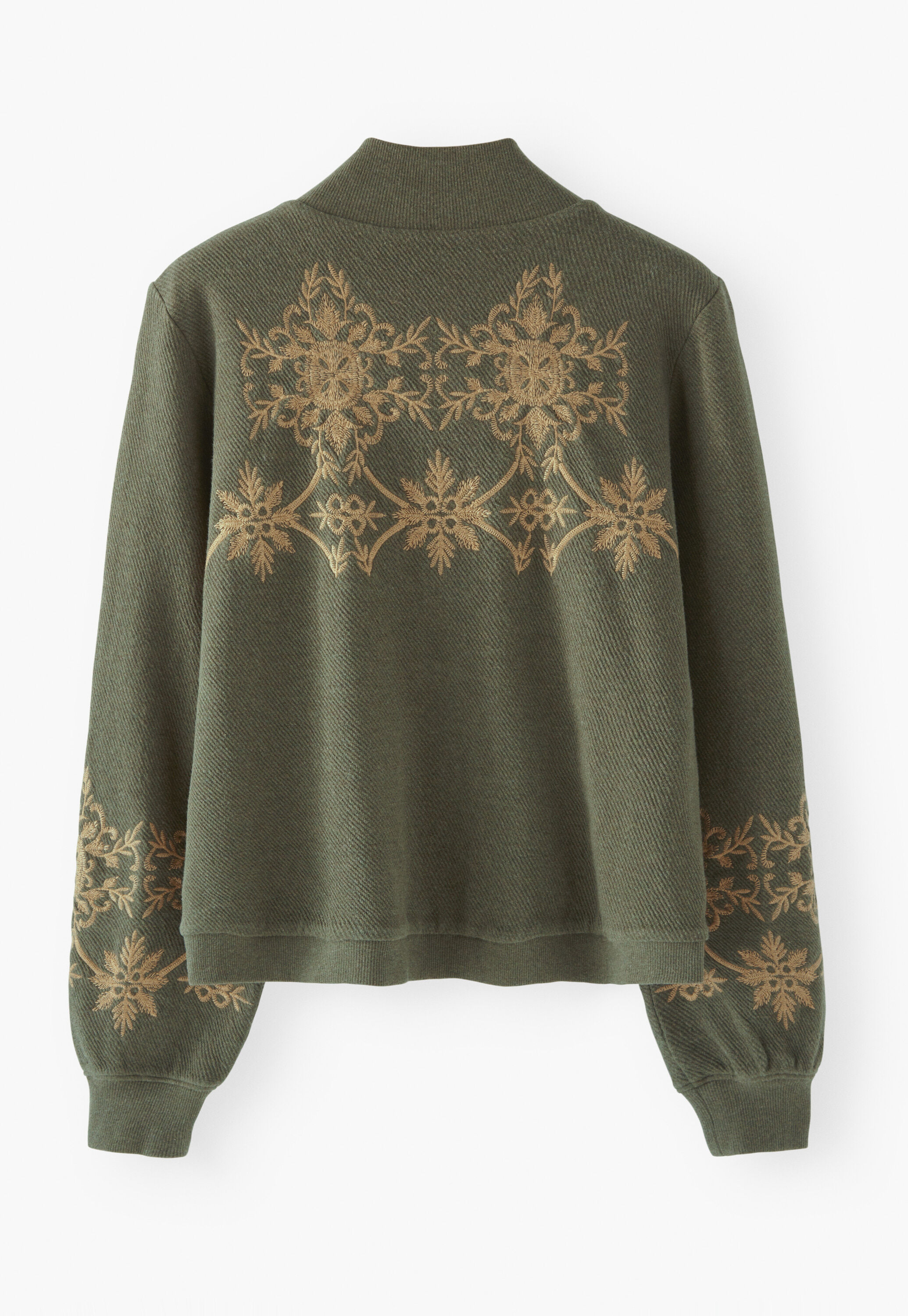 Bestickte Jersey-Jacke