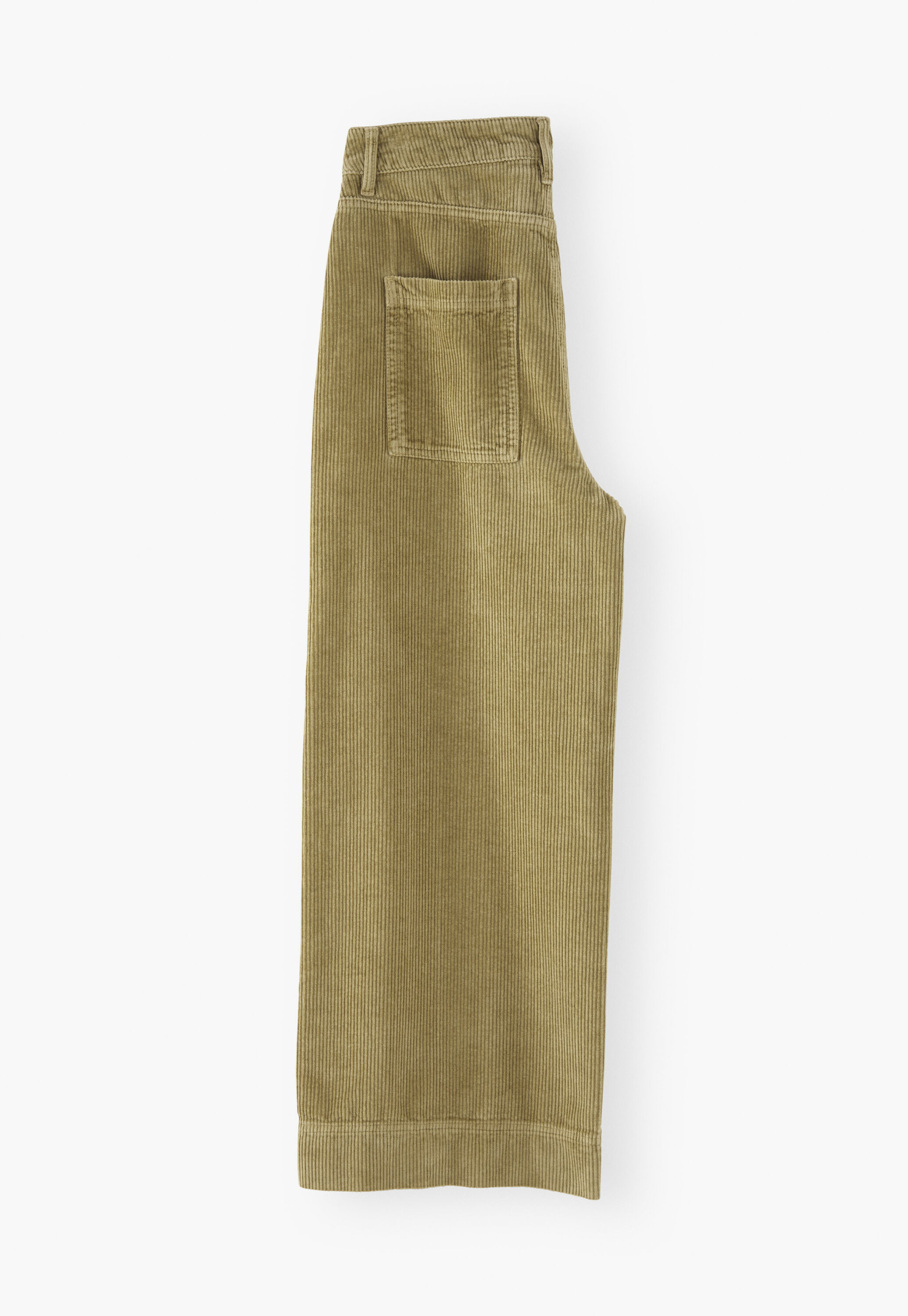K&uuml;rzer geschnittene Hose mit weitem Bein
