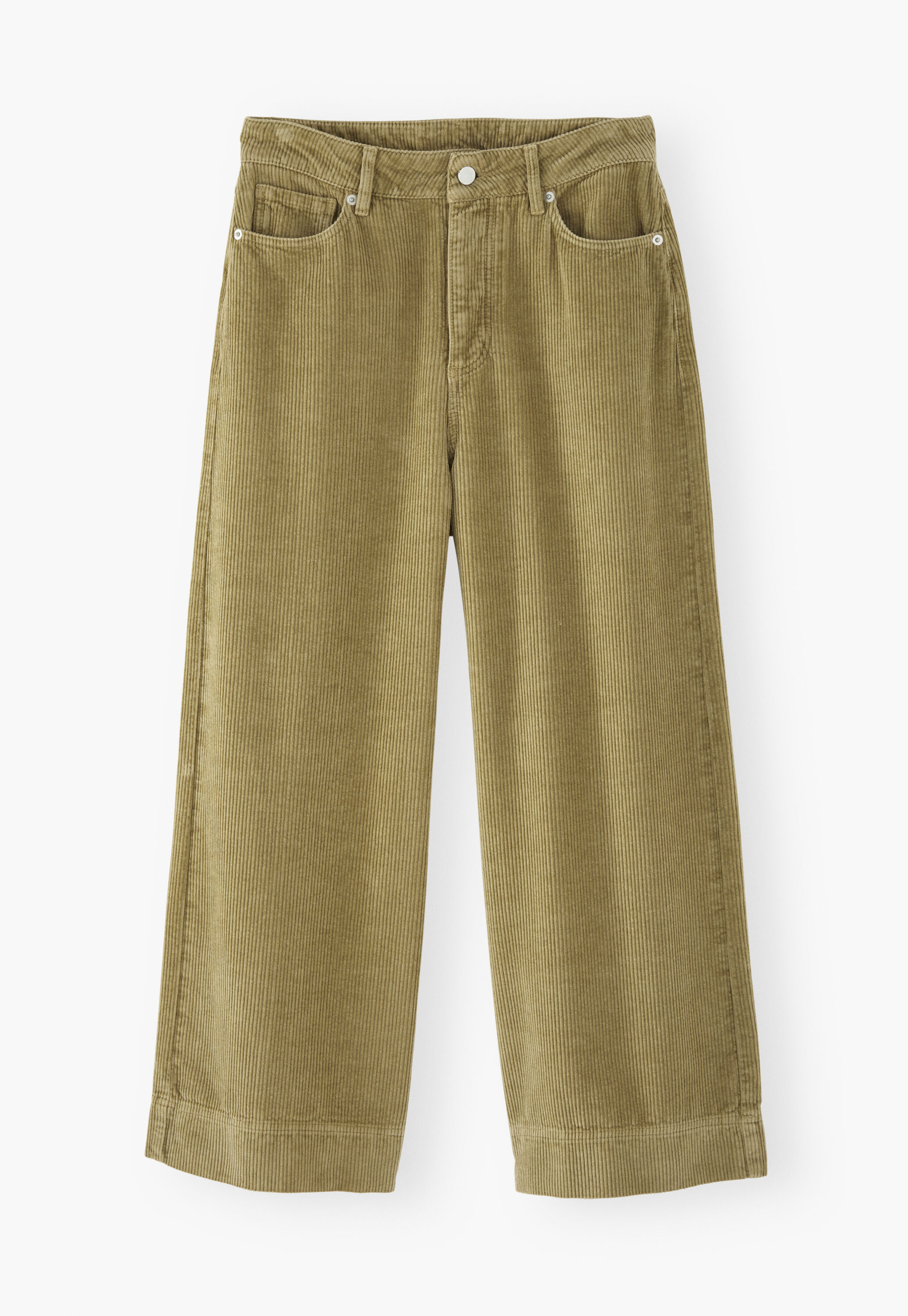 K&uuml;rzer geschnittene Hose mit weitem Bein