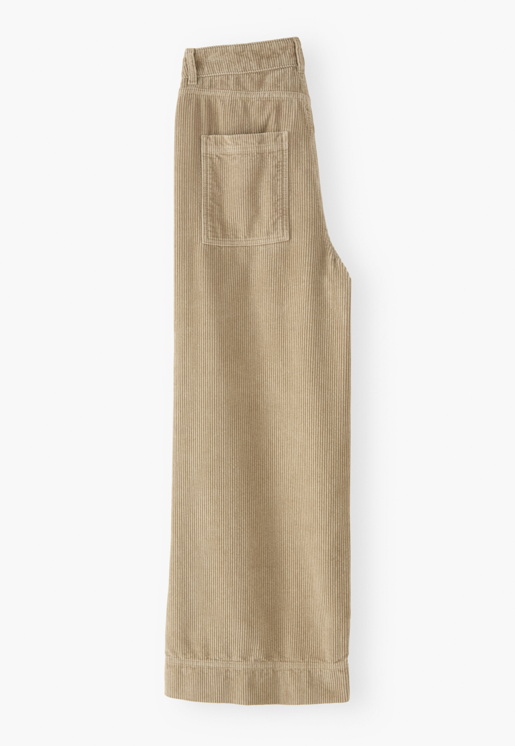 K&uuml;rzer geschnittene Hose mit weitem Bein