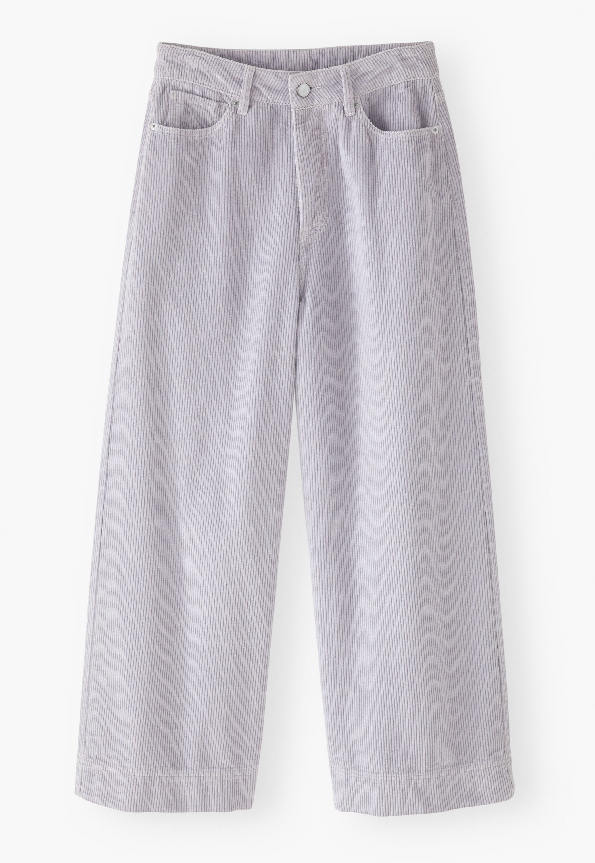K&uuml;rzer geschnittene Hose mit weitem Bein