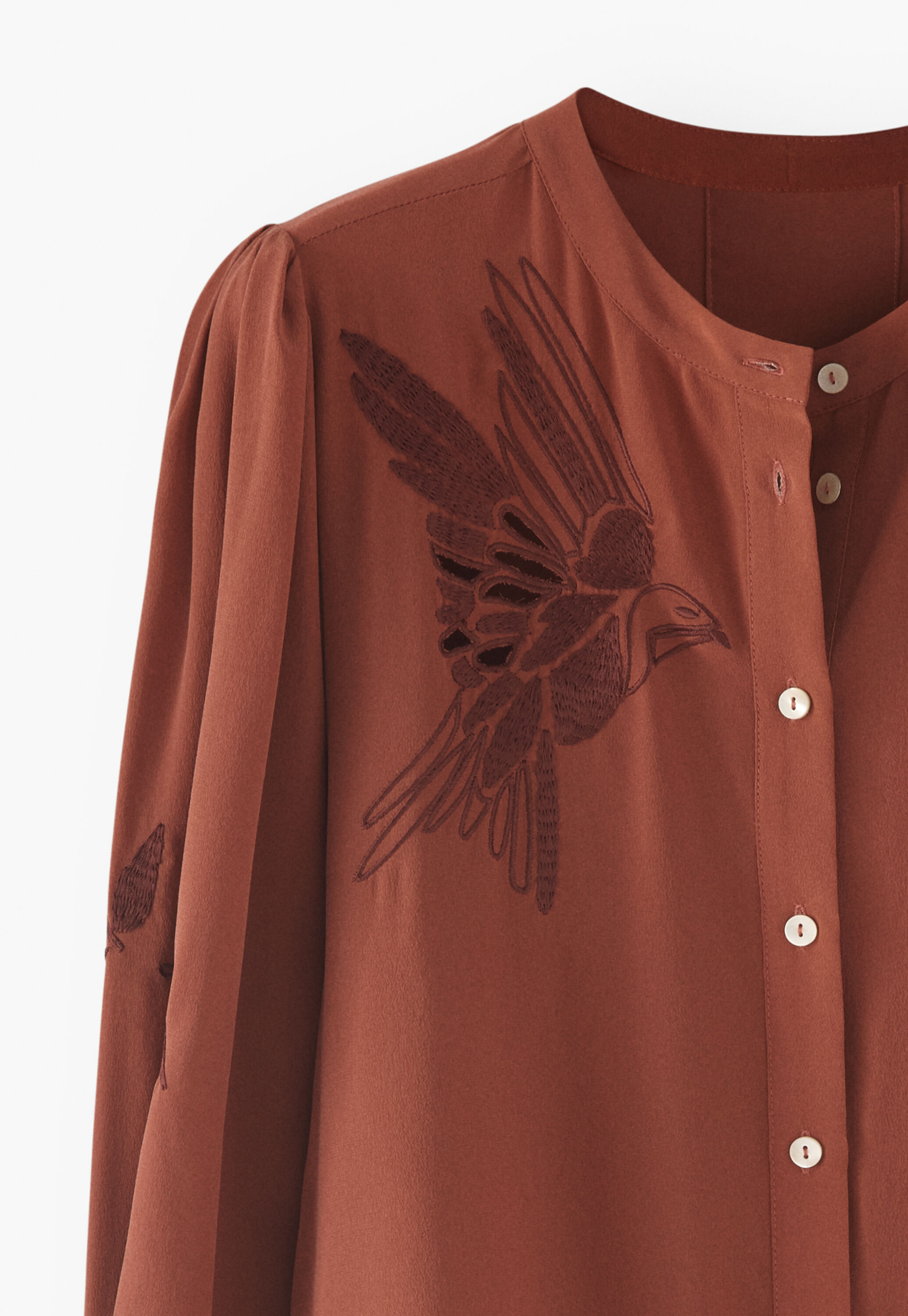 Bestickte Bluse