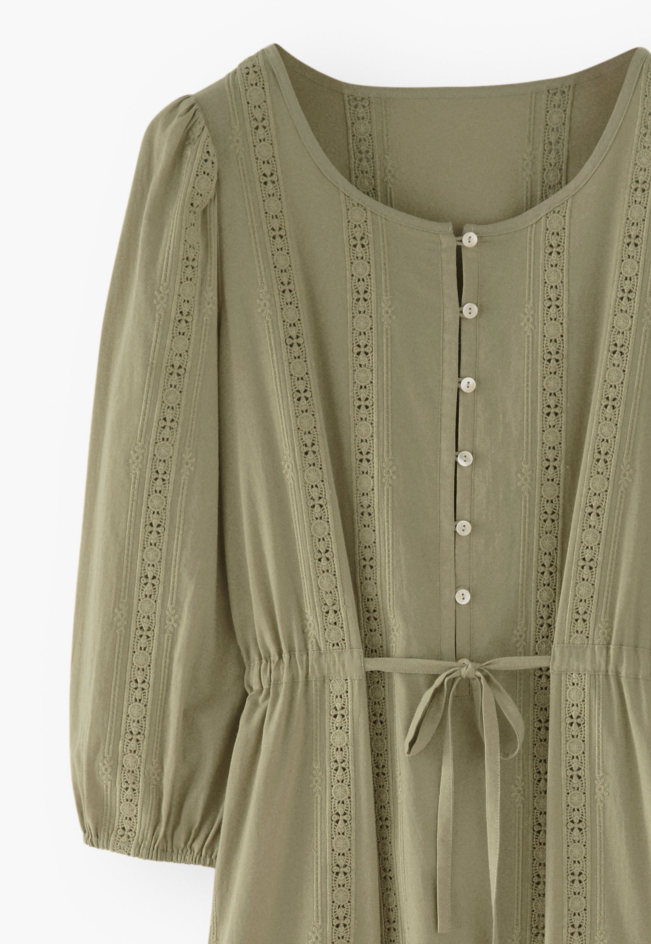 Besticktes Maxikleid