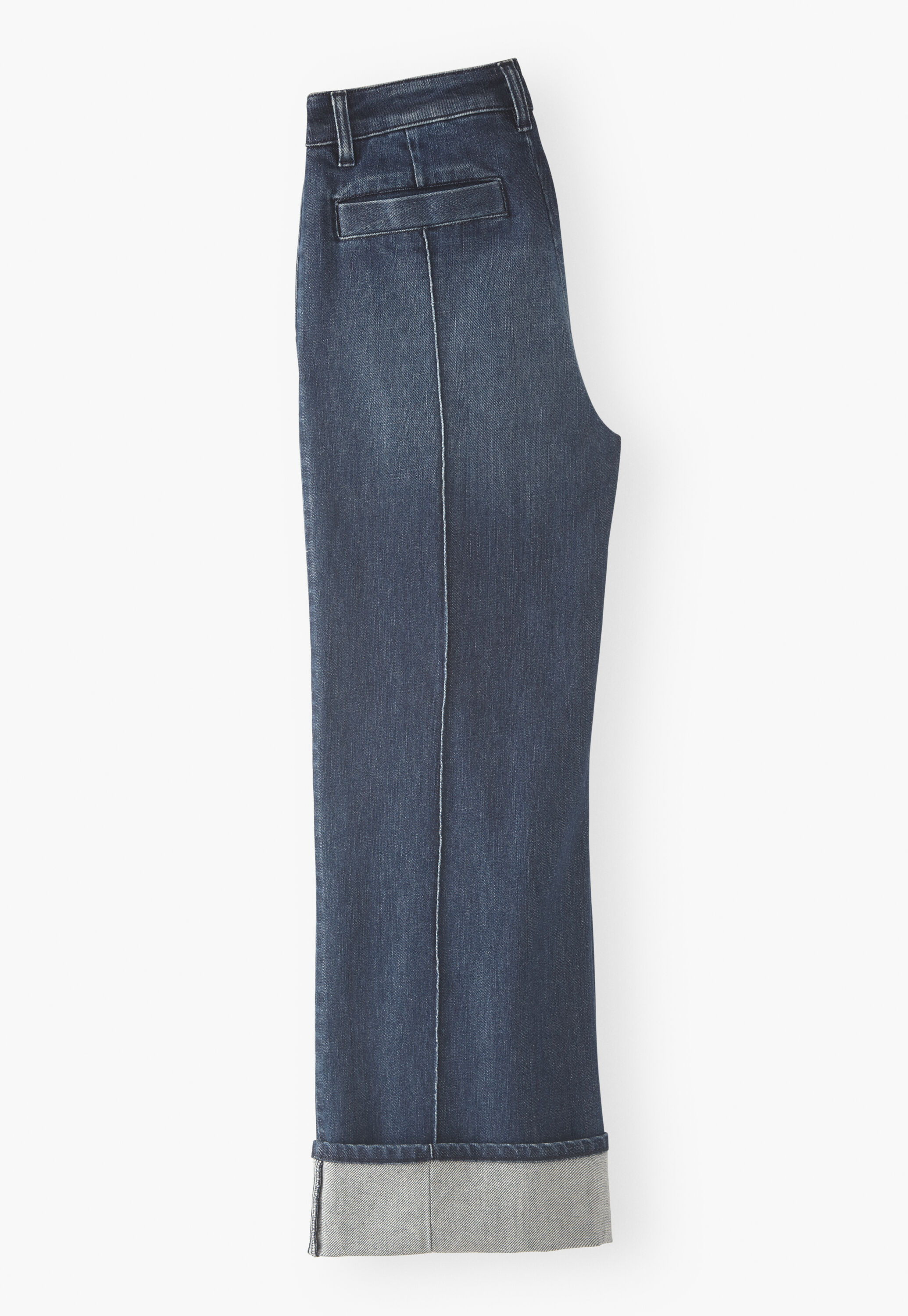 Gerade Jeans mit umgeschlagenem Saum