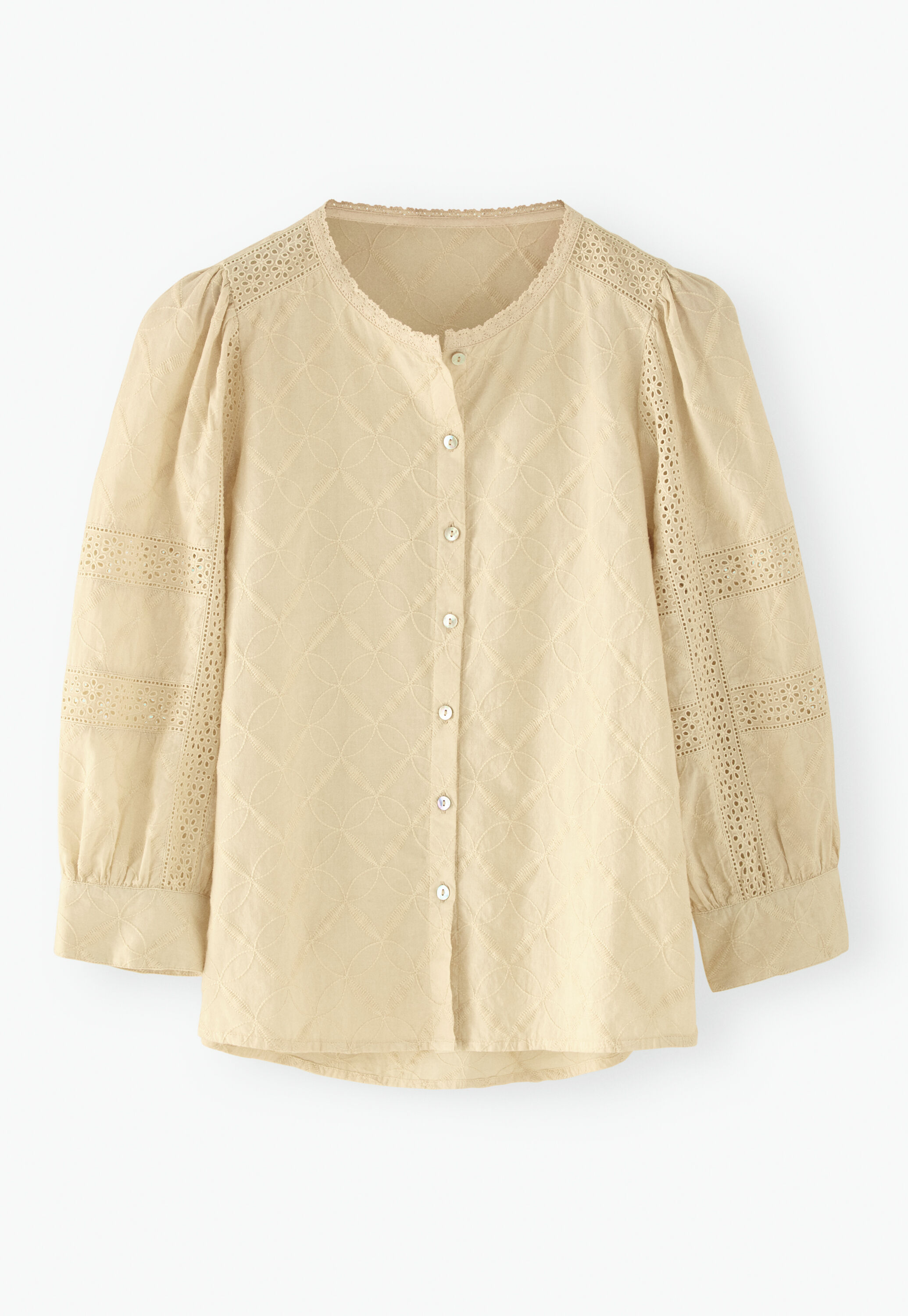 Schiffli-Bluse