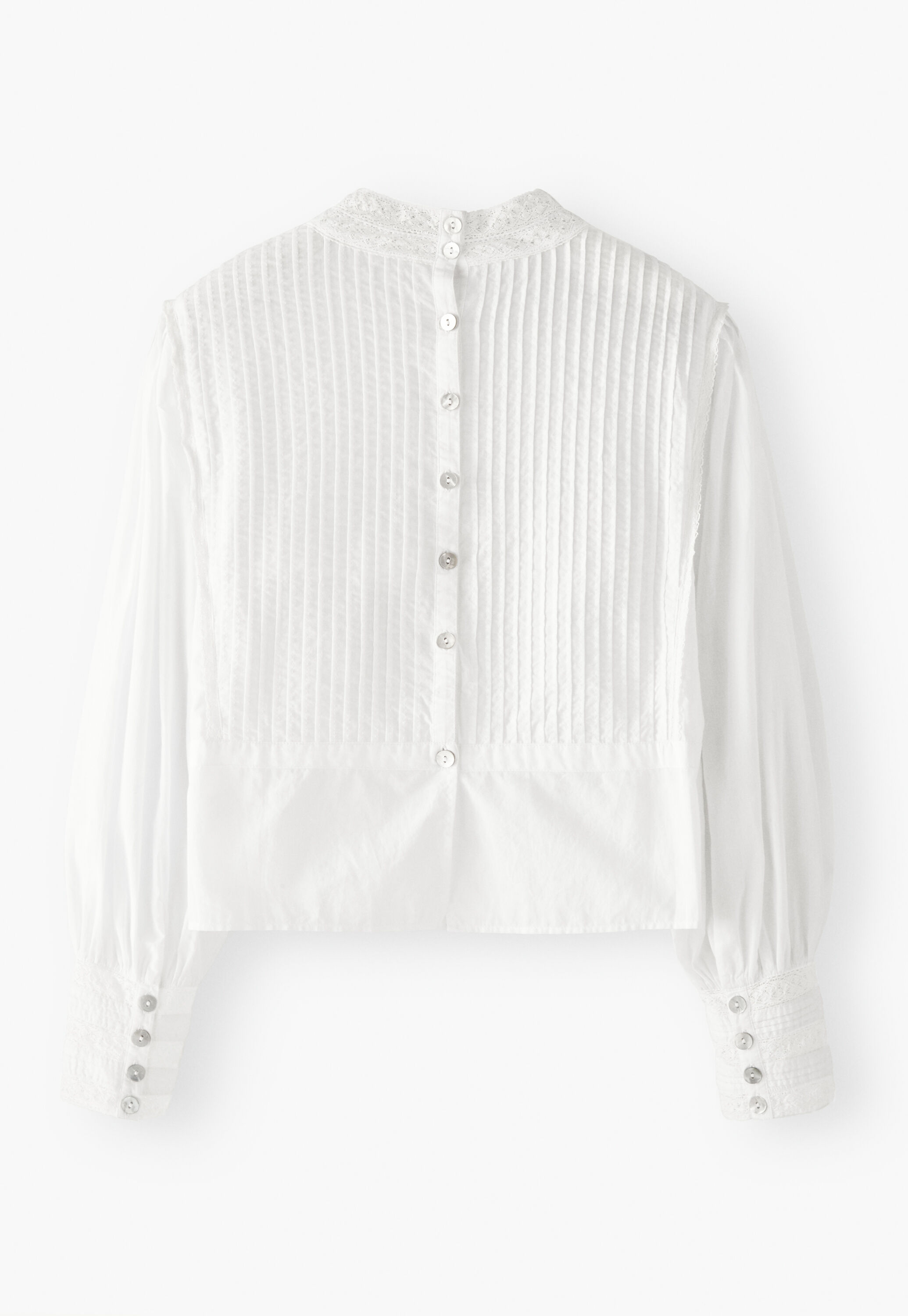 Bluse mit Biesen
