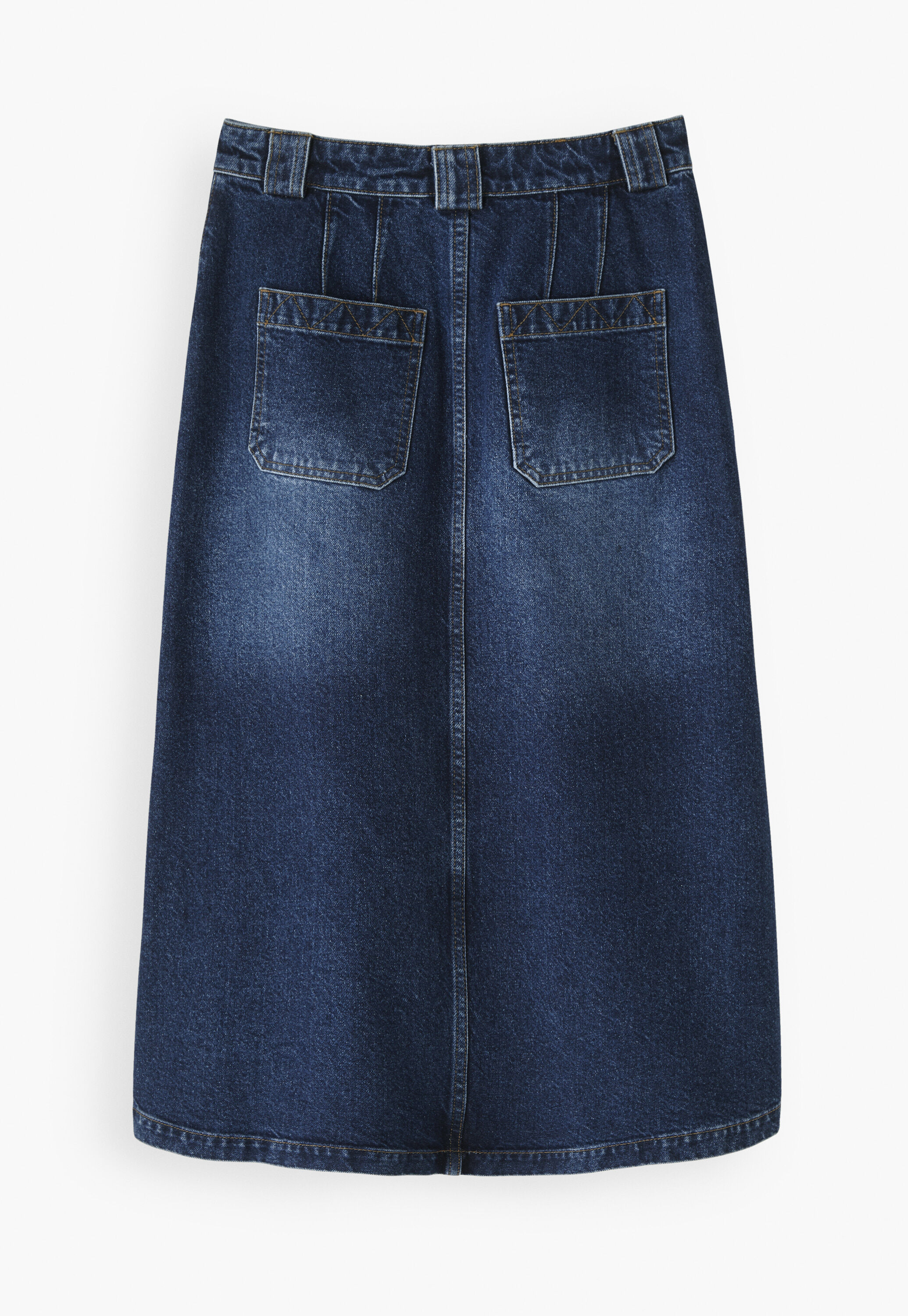 Durchgekn&ouml;pfter Rock aus Denim
