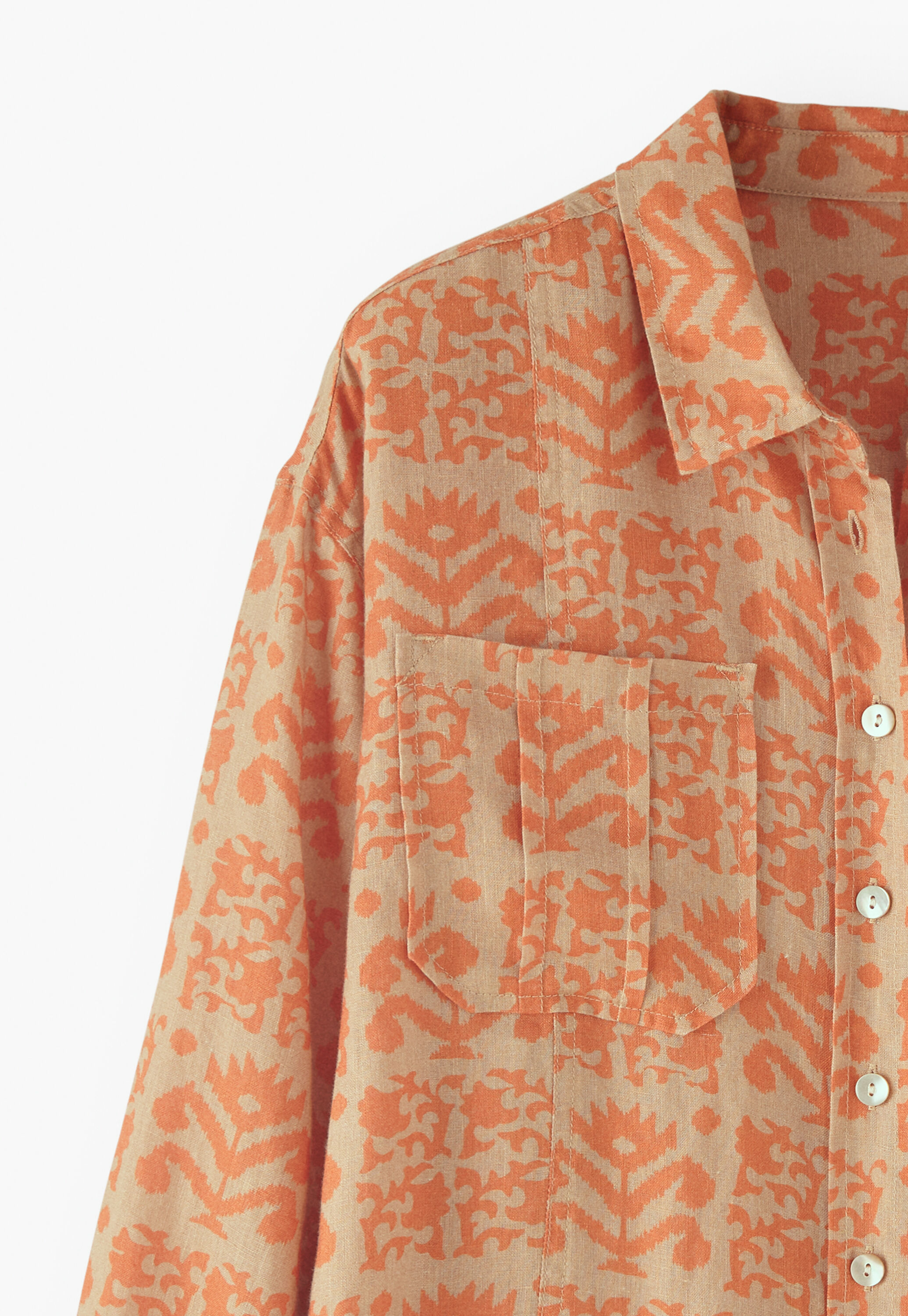 Bedruckte Oversize-Bluse