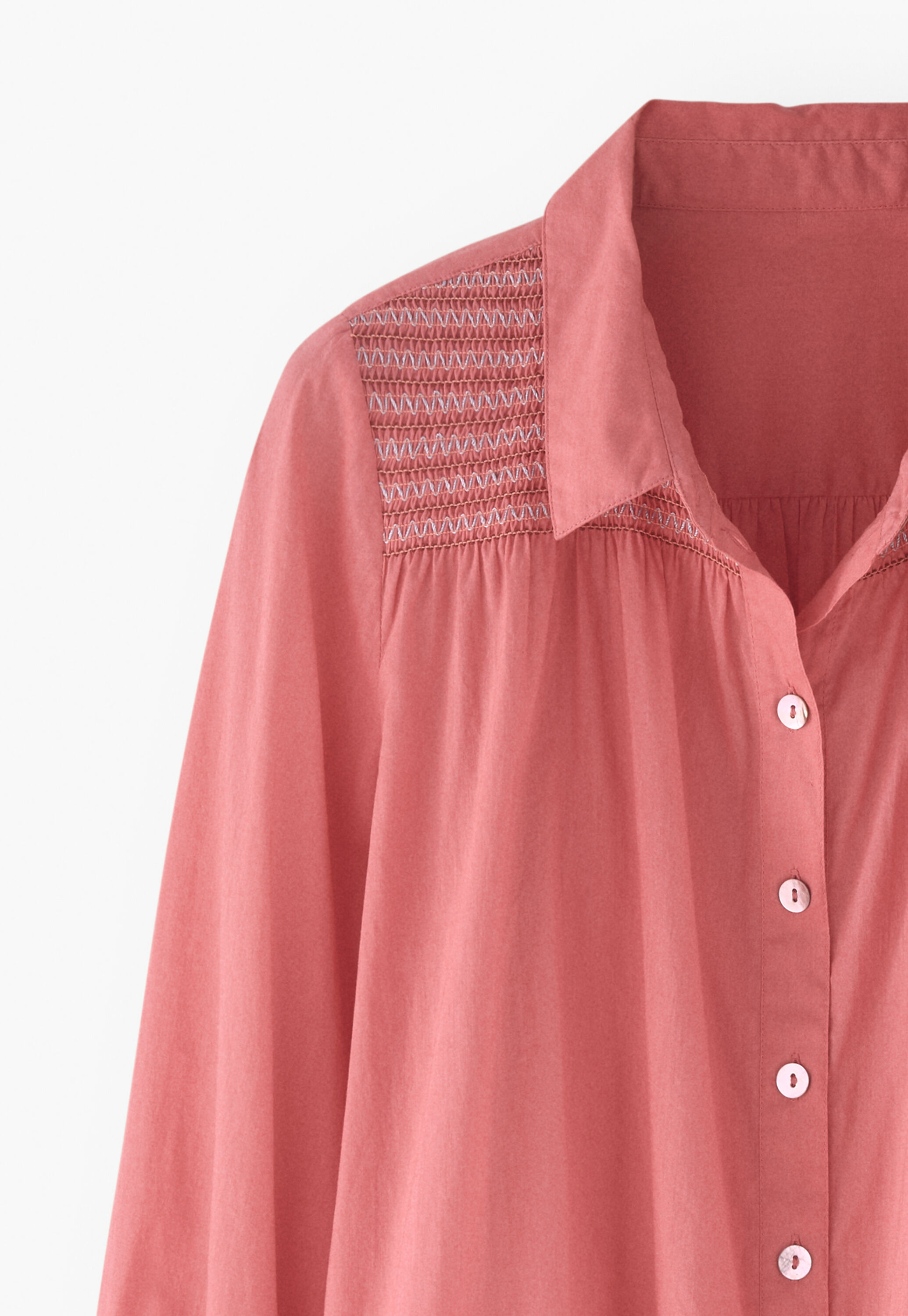 Bluse mit Kr&auml;useldetail