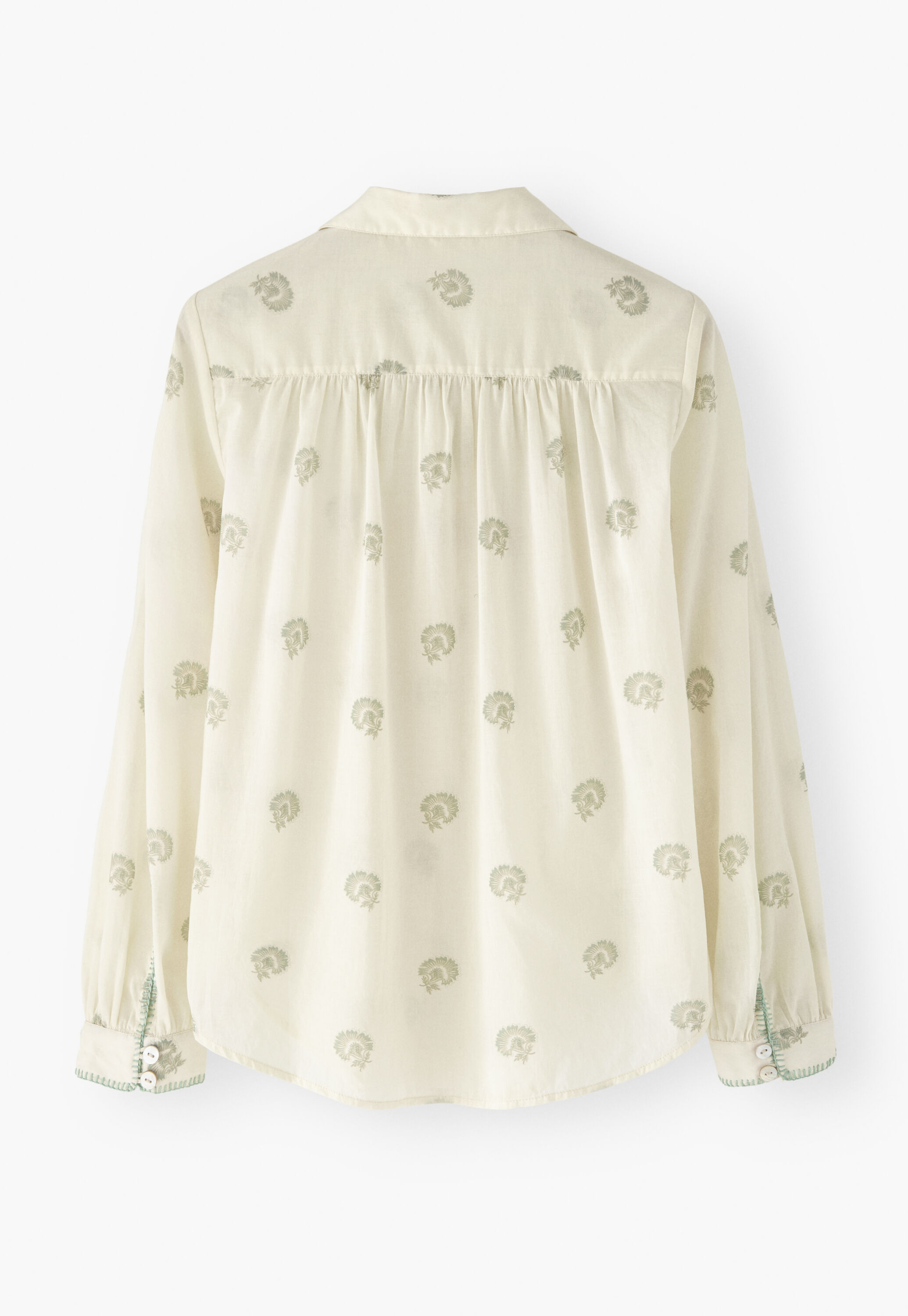 Bluse mit Kr&auml;useldetail