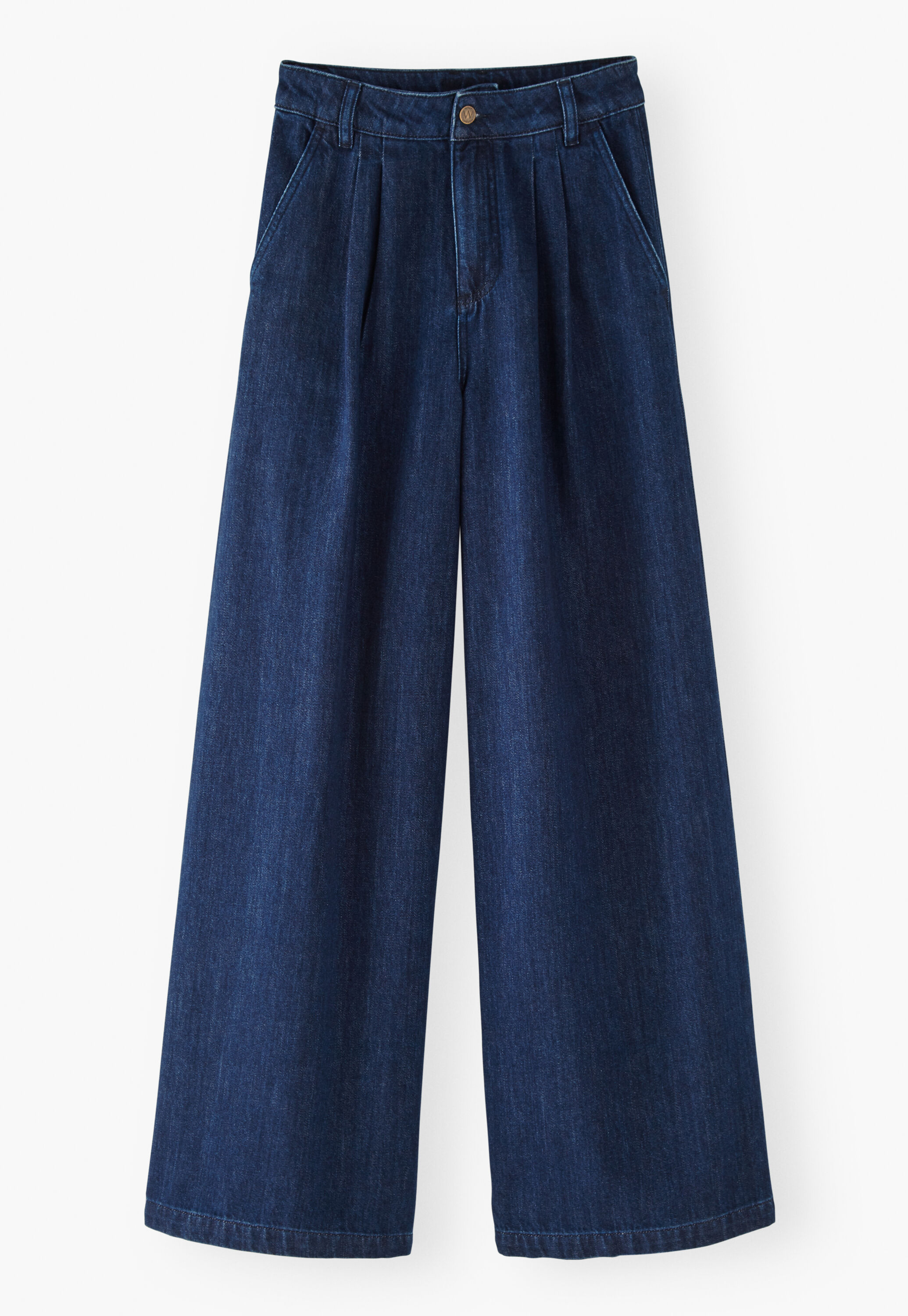 Weiche Jeans mit weitem Bein