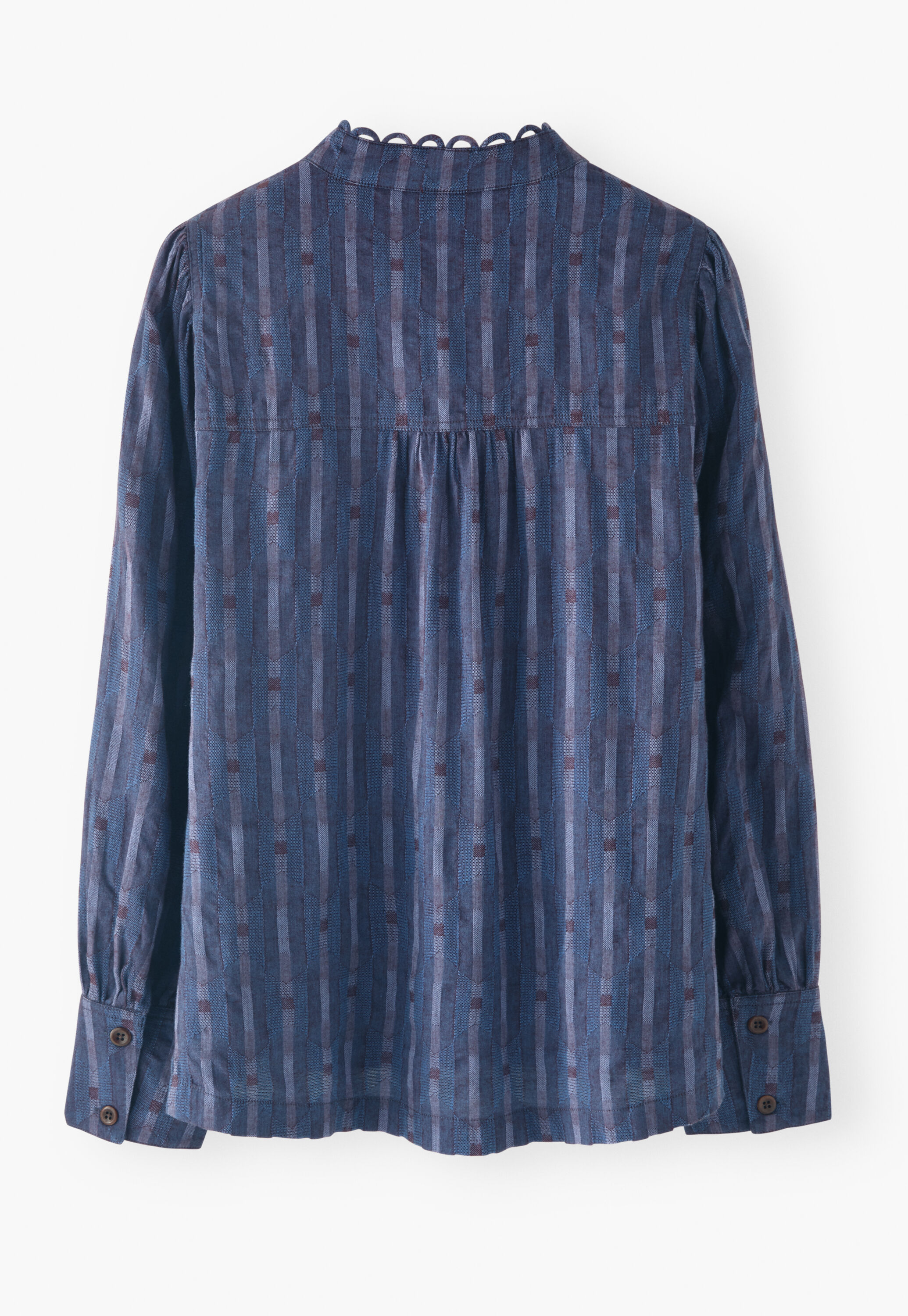 Bluse mit halber Knopfleiste