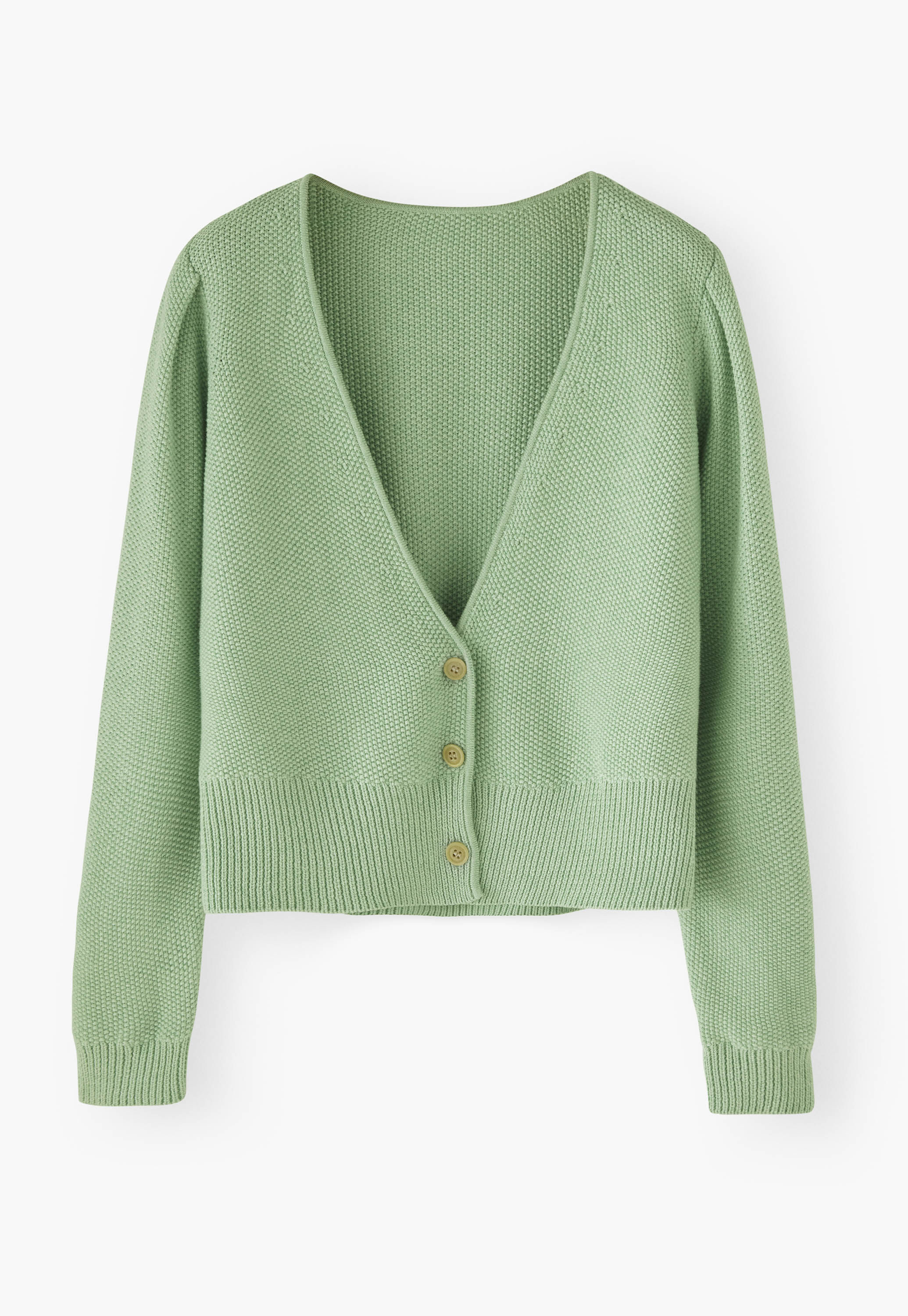 Cardigan im Perlmuster