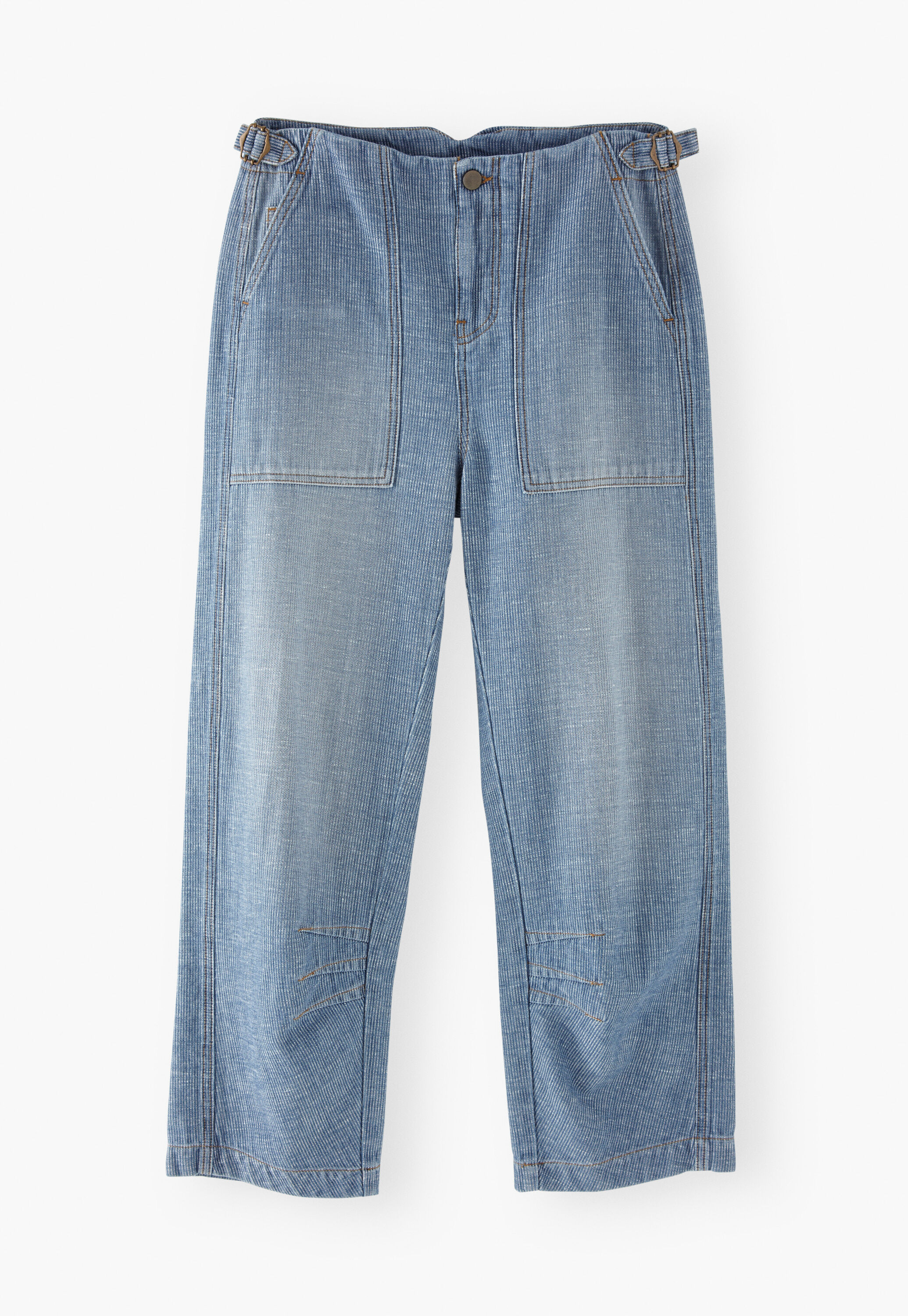 Barrel-Leg-Hose mit Streifen