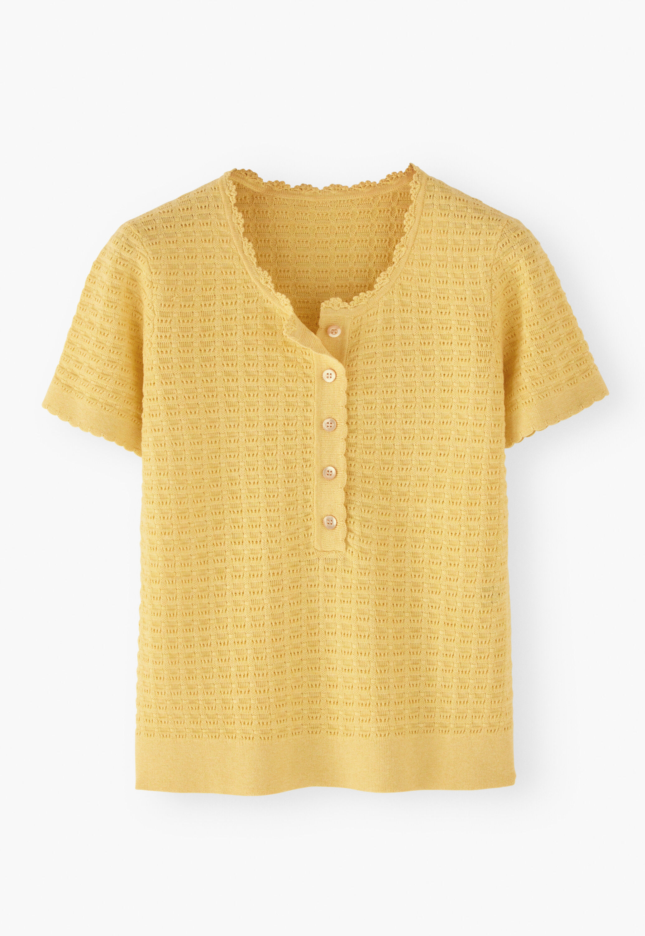 T-Shirt mit Maschendetails