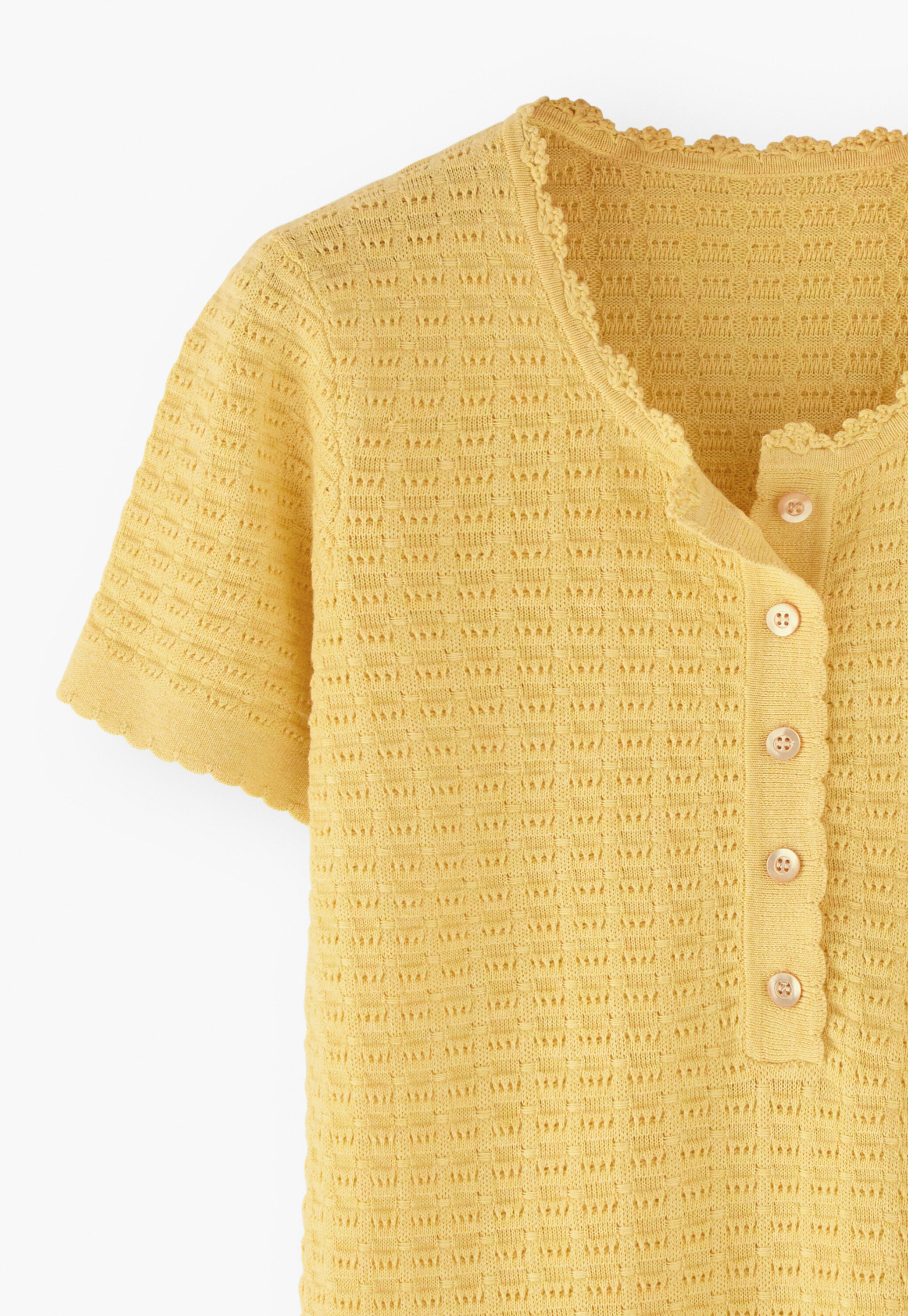 T-Shirt mit Maschendetails