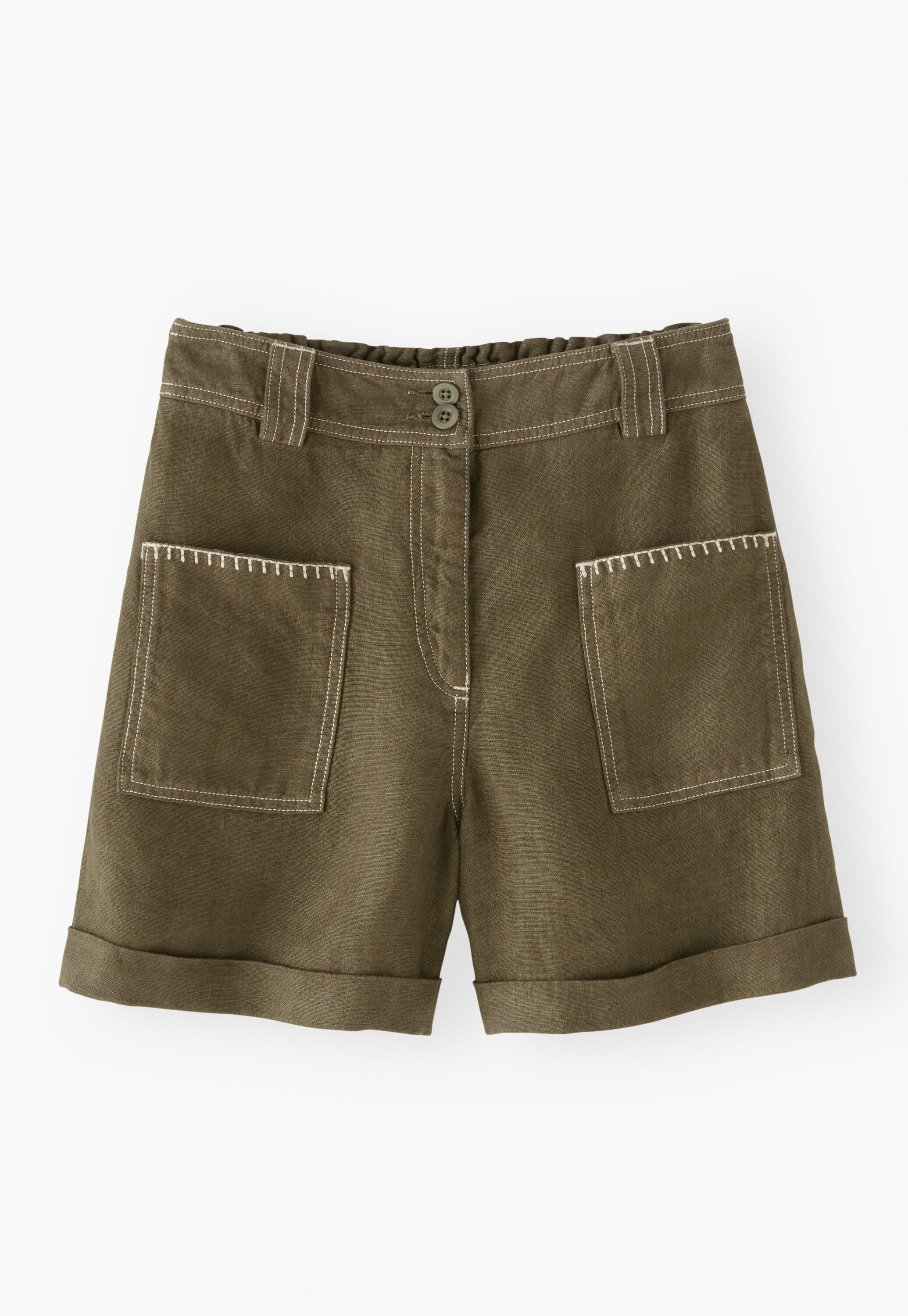 Shorts mit aufgesetzten Taschen
