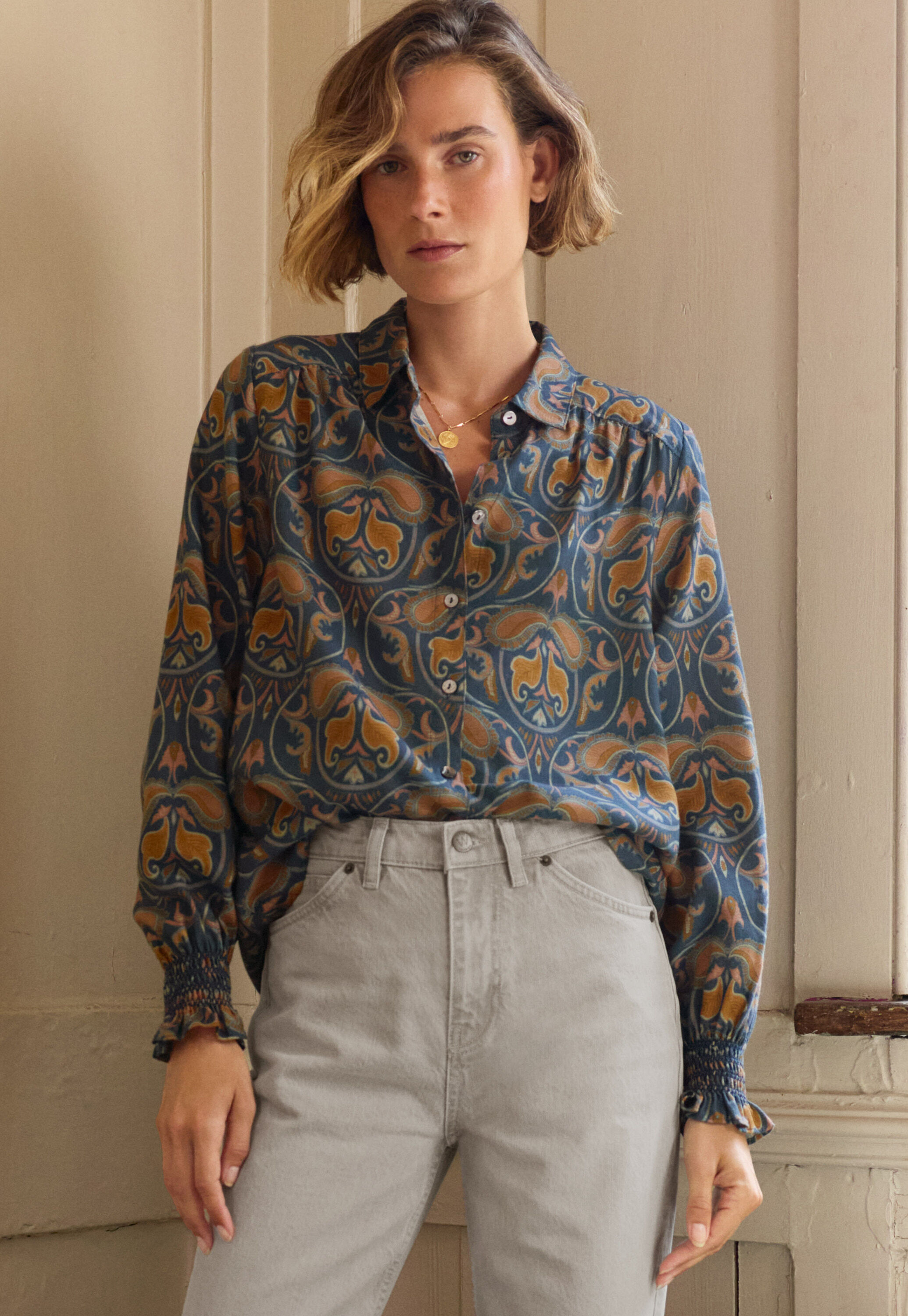 Bedruckte Bluse