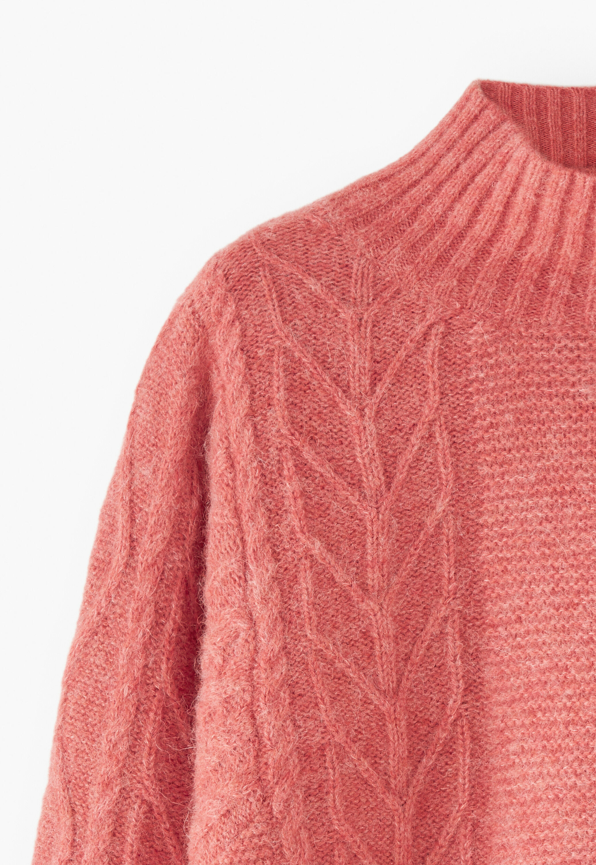 Zopfmuster-Pullover