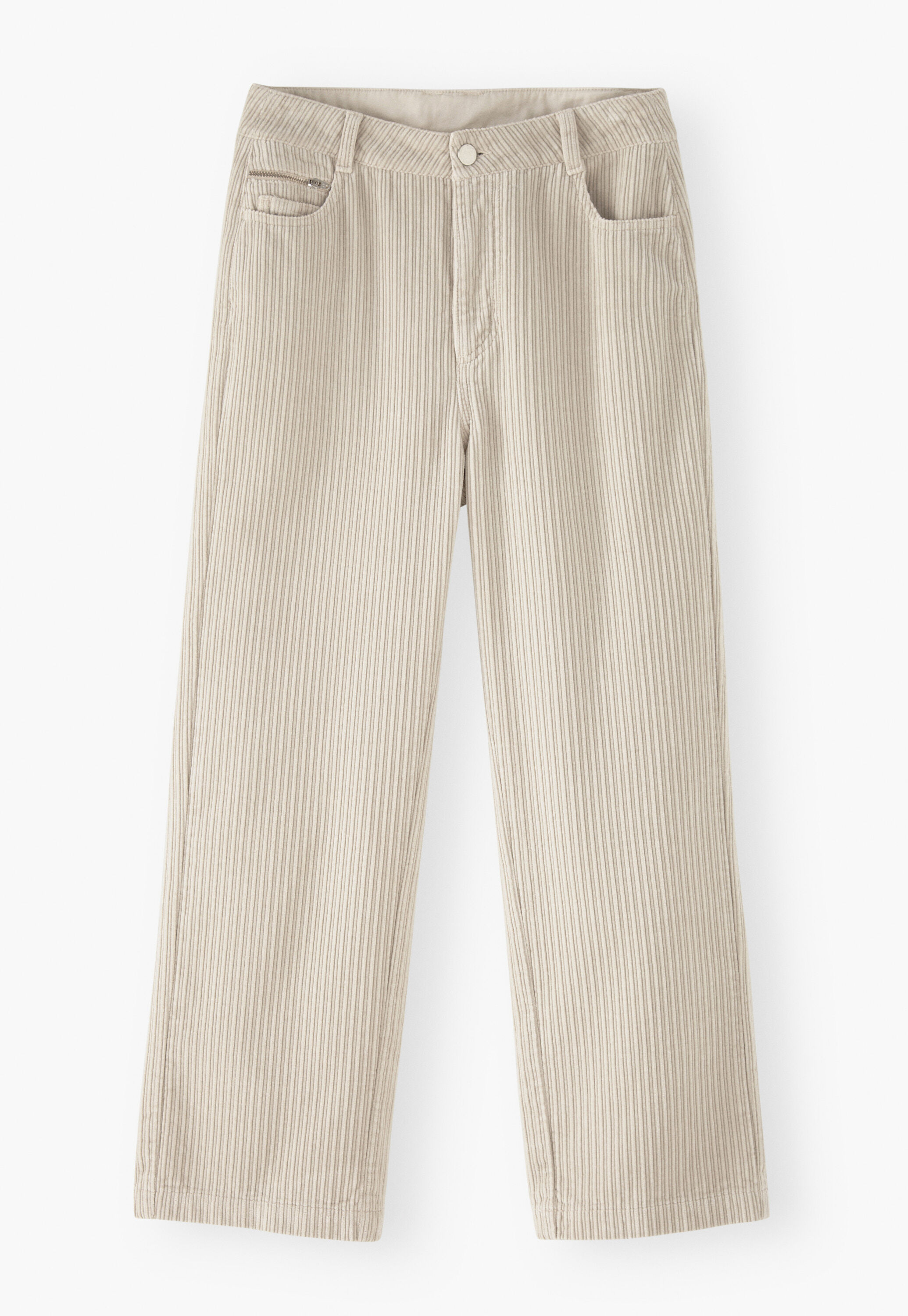 K&uuml;rzer geschnittene Hose mit weitem Bein