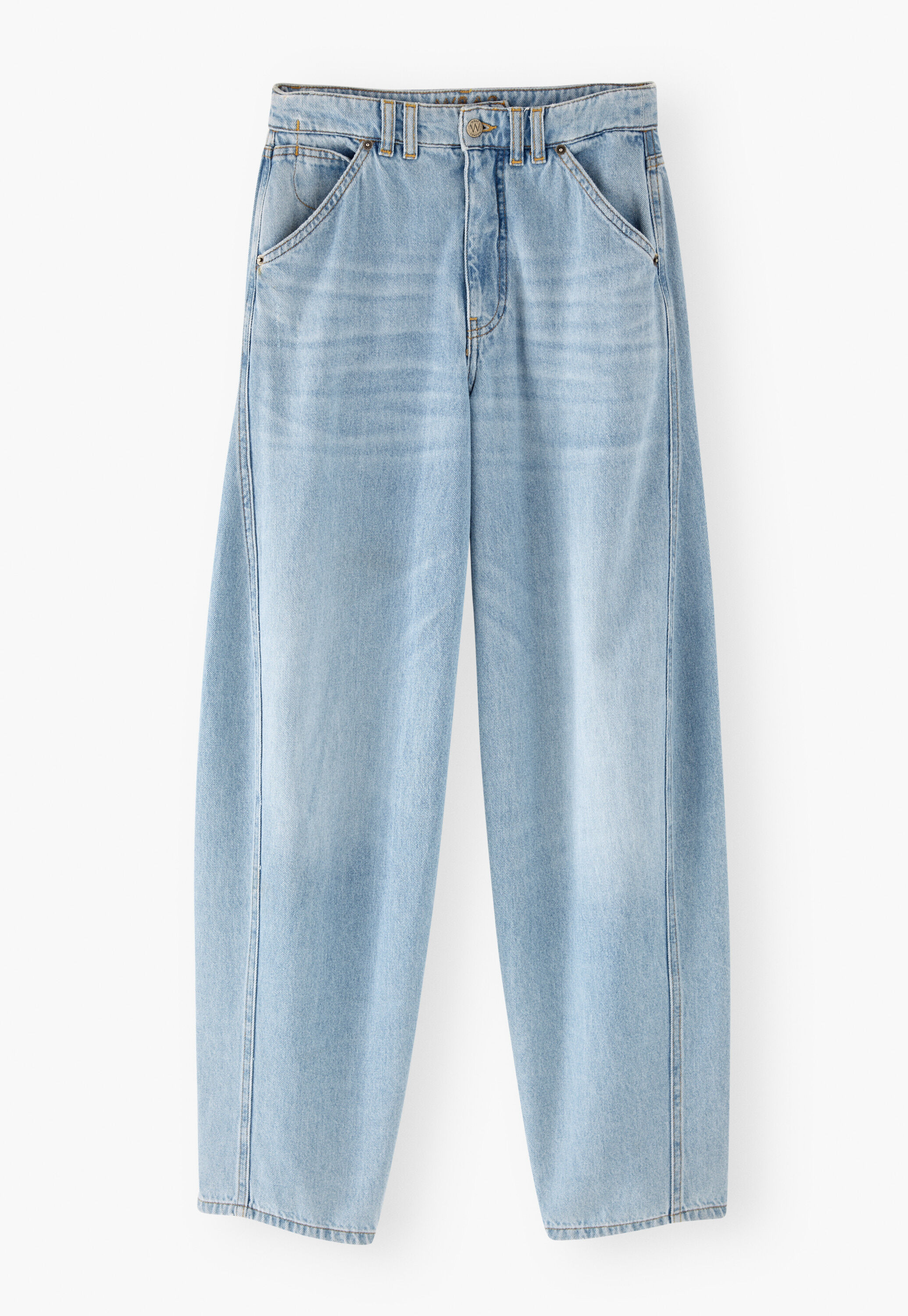 K&uuml;rzer geschnittene Hose mit weitem Bein