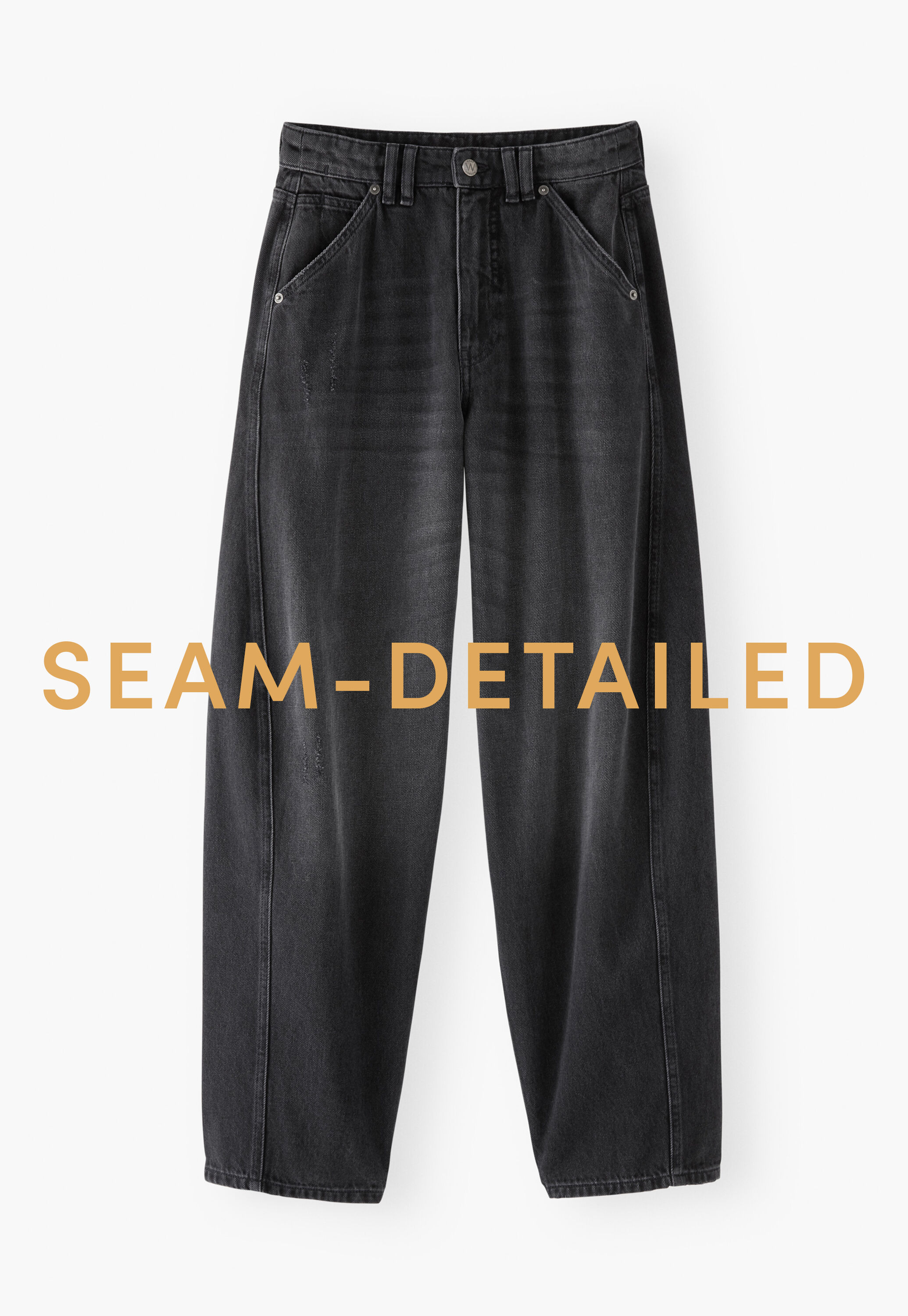 Jeans mit Nahtdetails