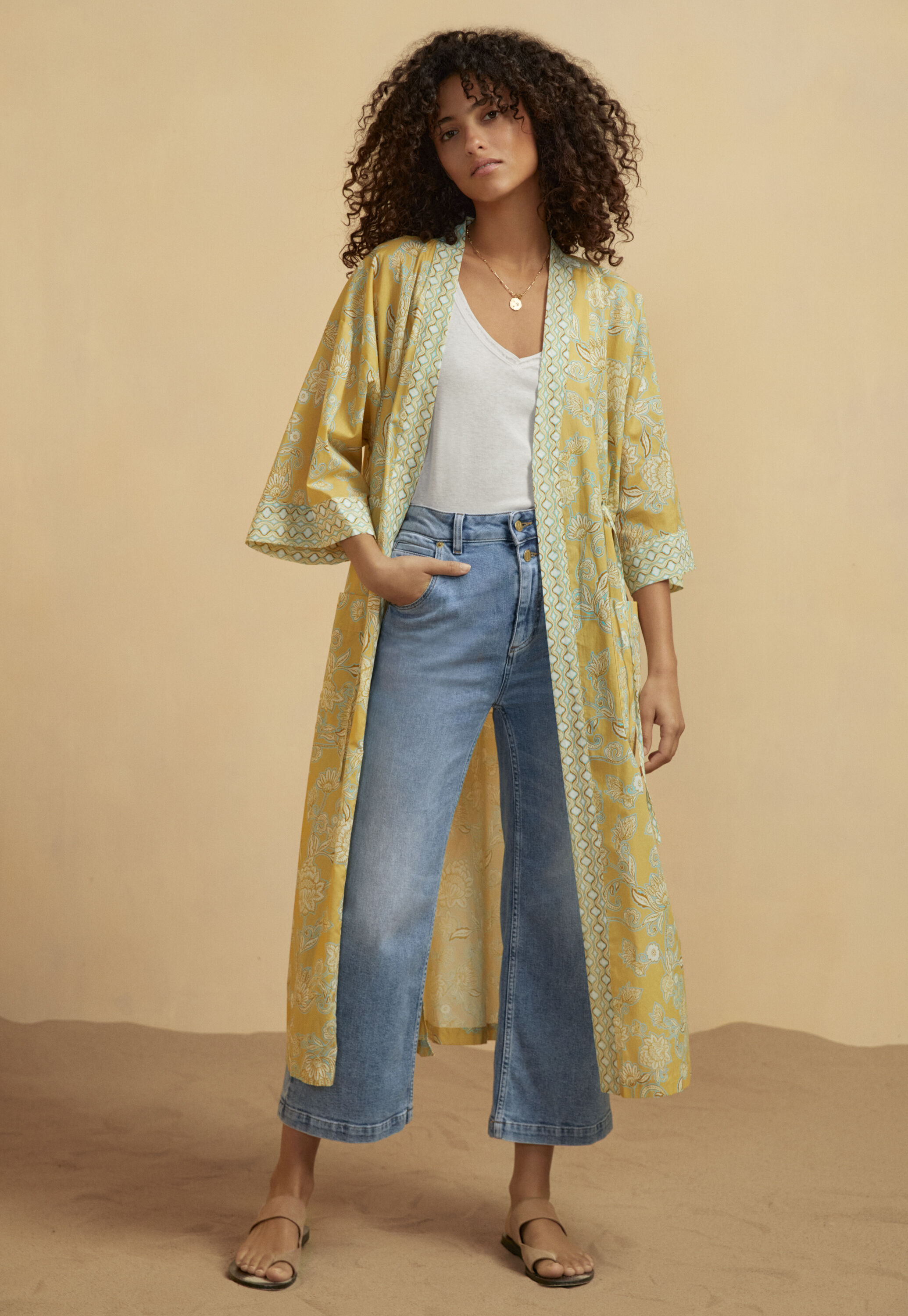 Cardigan mit Zopfmuster
