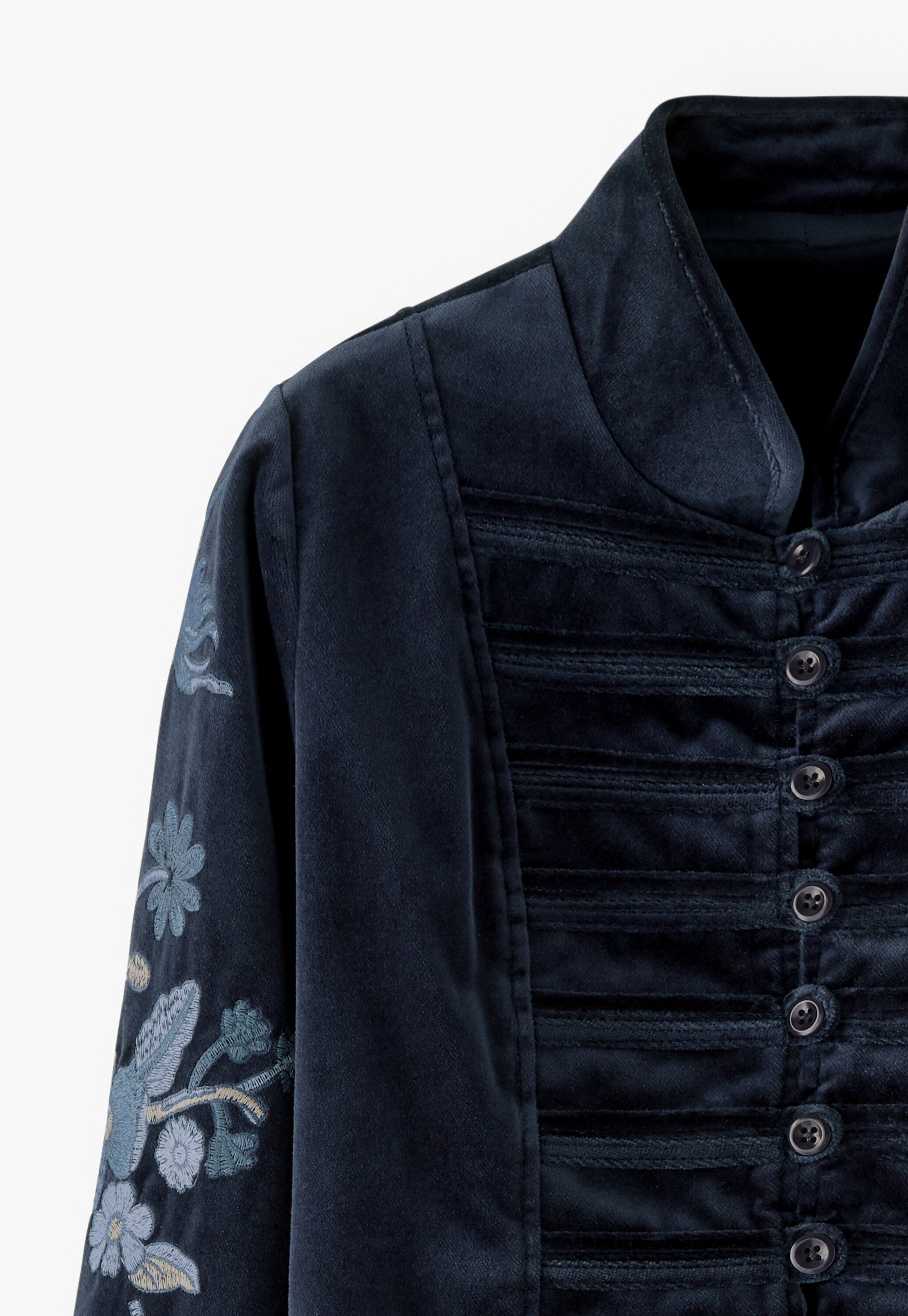 Bestickte Samtjacke, Mitternacht, large