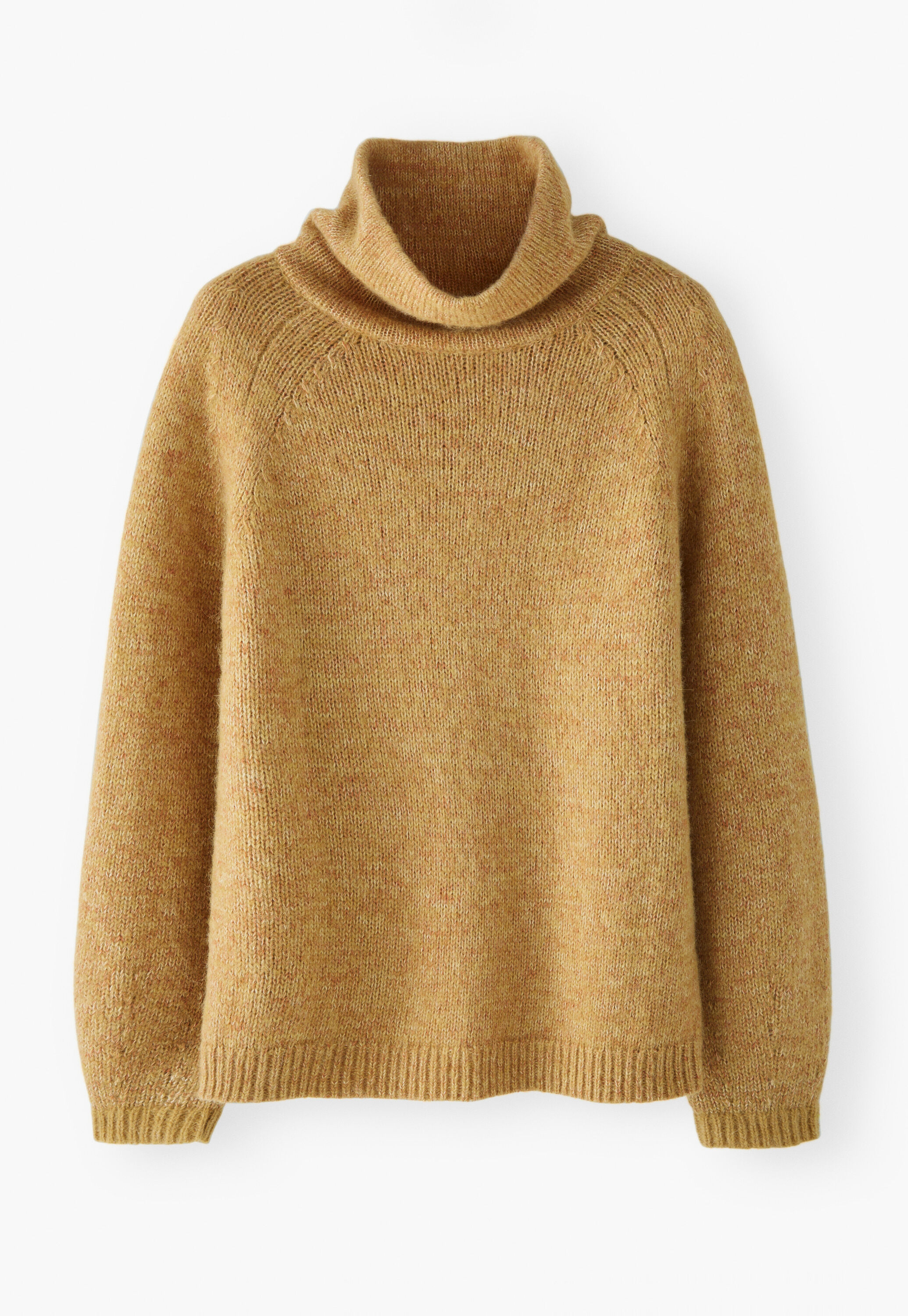 Raglanpullover mit hohem Kragen, Toskanische Sonne, large