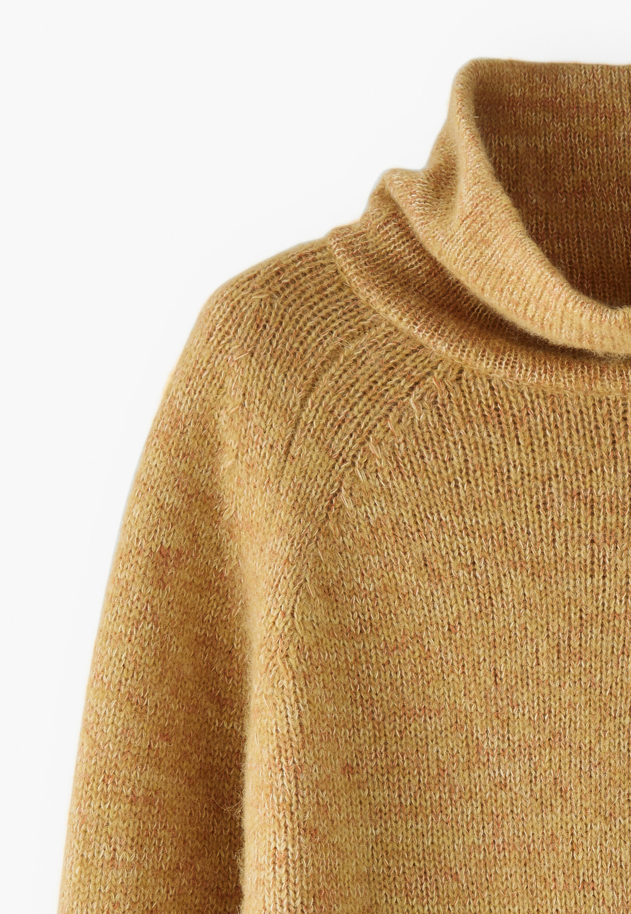 Raglanpullover mit hohem Kragen, Toskanische Sonne, large
