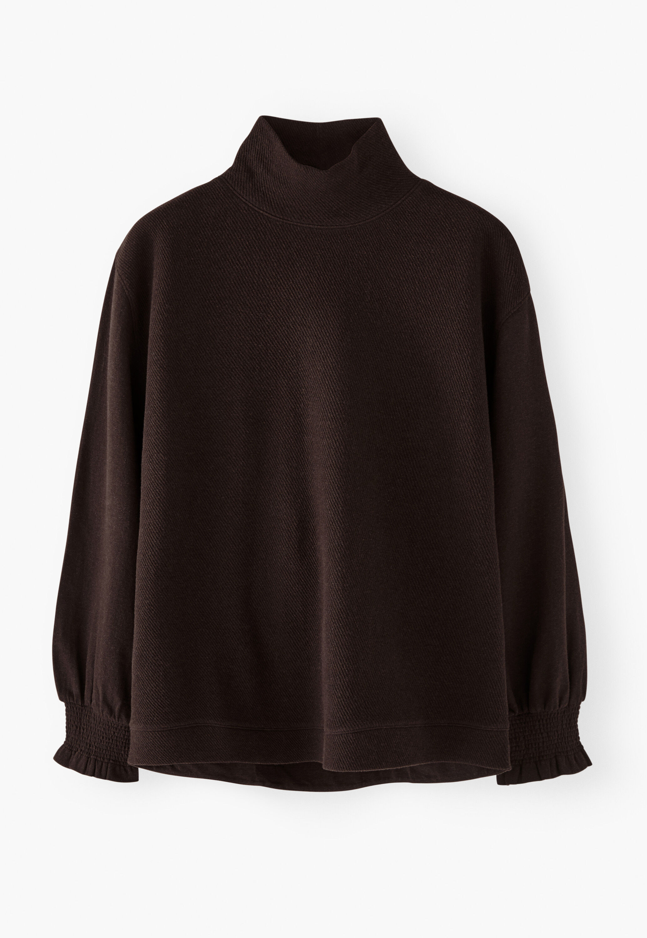 Sweatshirt mit hohem Kragen