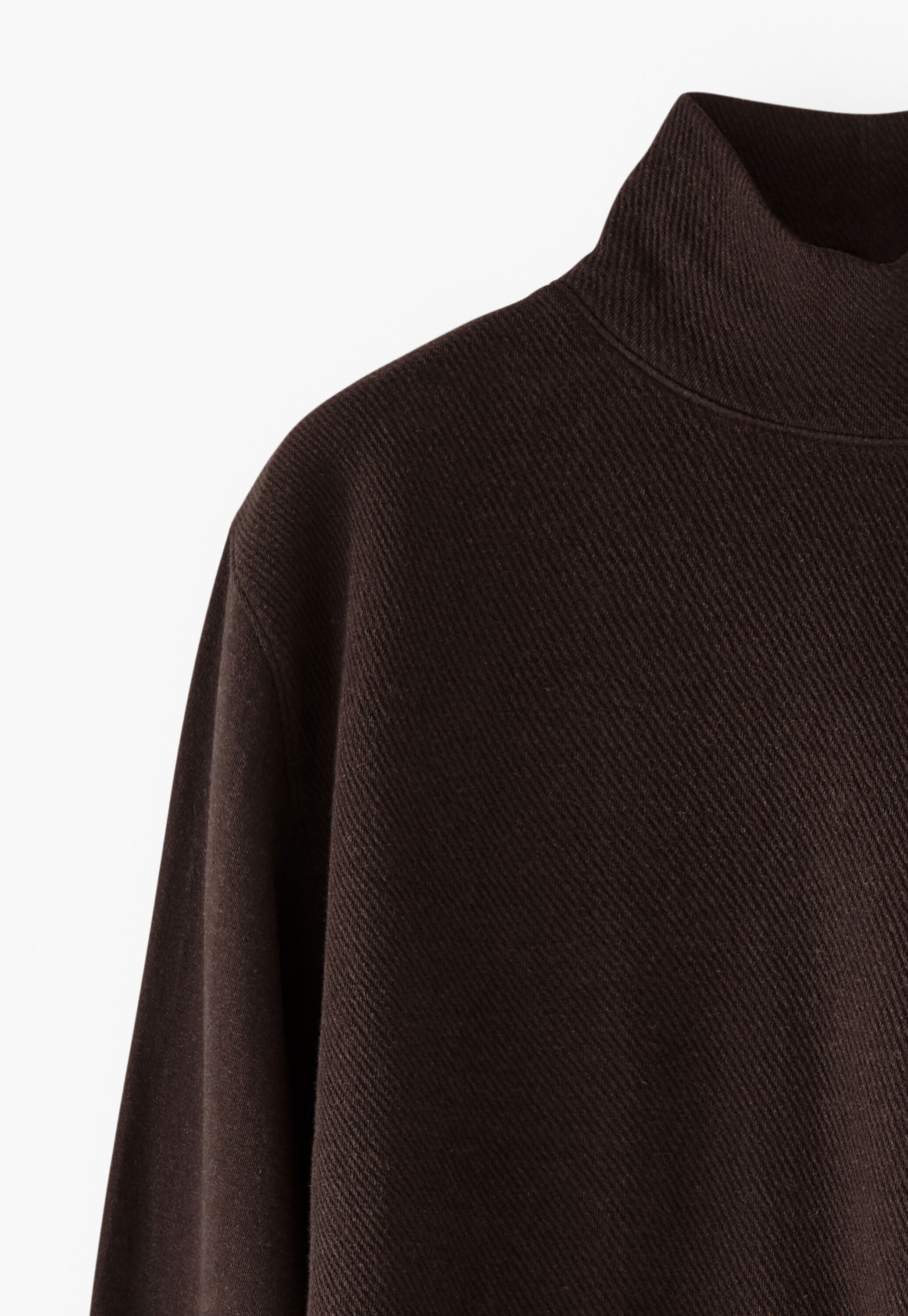 Sweatshirt mit hohem Kragen